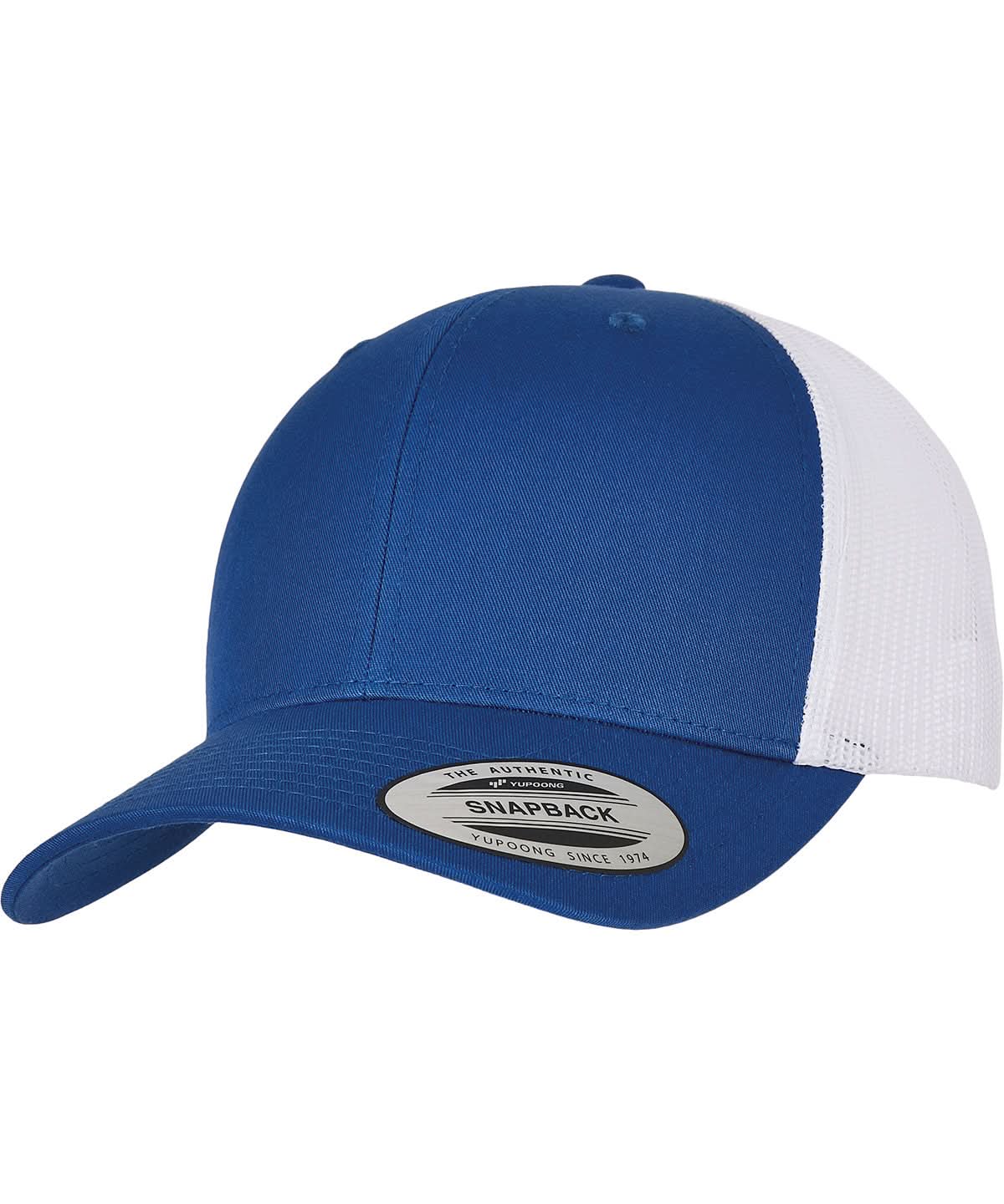 Flexfit By Yupoong Retro Trucker 2 Tone 6606T YP237 - Royal White One size - Customisable Caps