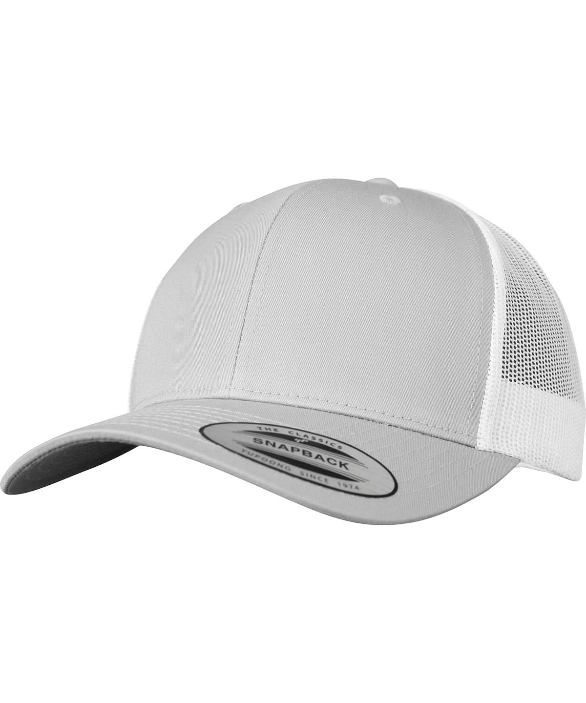 Flexfit By Yupoong Retro Trucker 2 Tone 6606T YP237 - Silver White One size - Customisable Caps