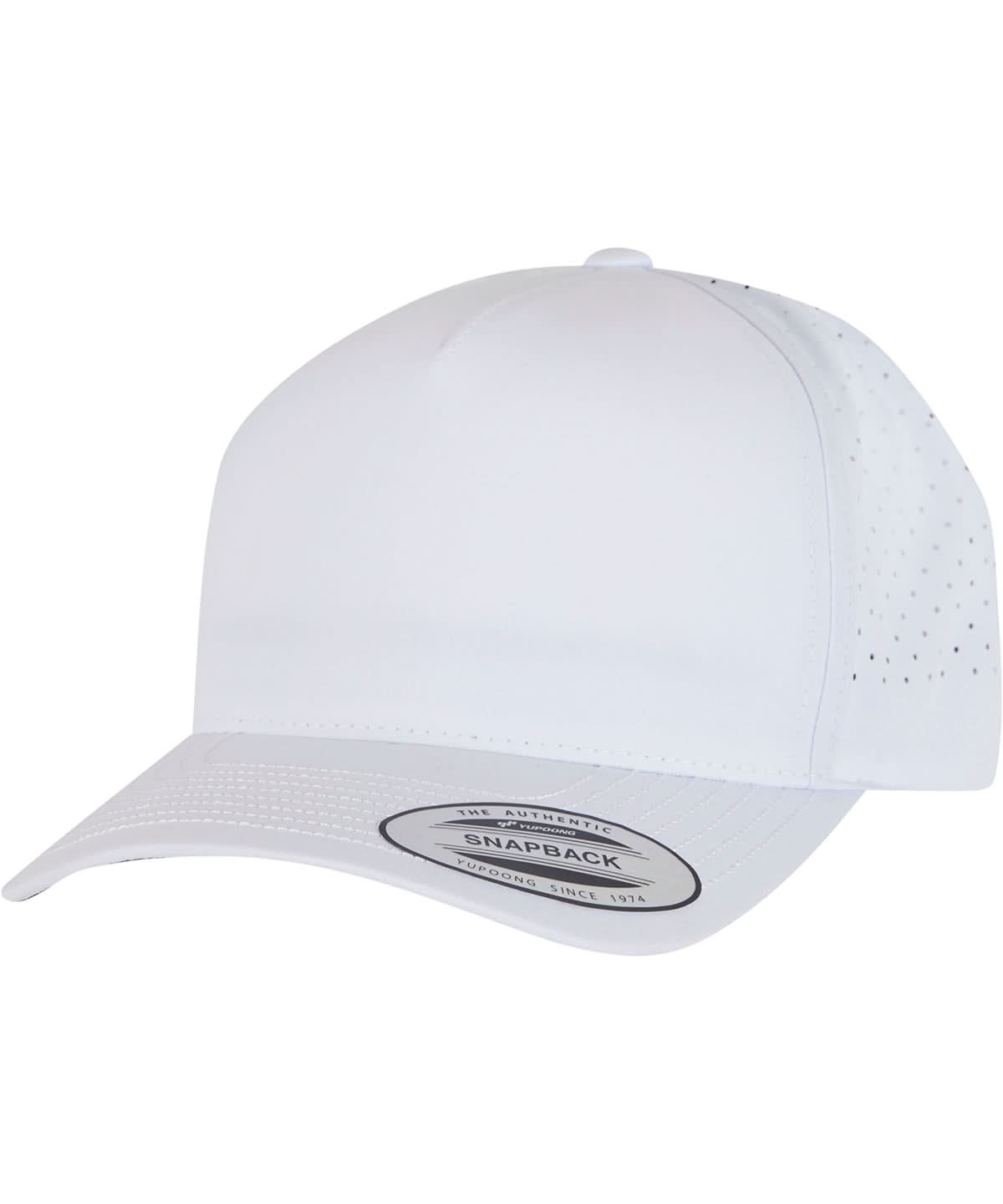 Flexfit By Yupoong Yp Classics 5 Panel Snapback 5389Ap YP257 - White One size - Customisable Caps