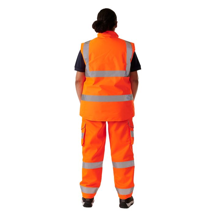 Supertouch - Ladies Hi Vis Orange Anjali Body Warmer - HV305 - - Customisable Jacket