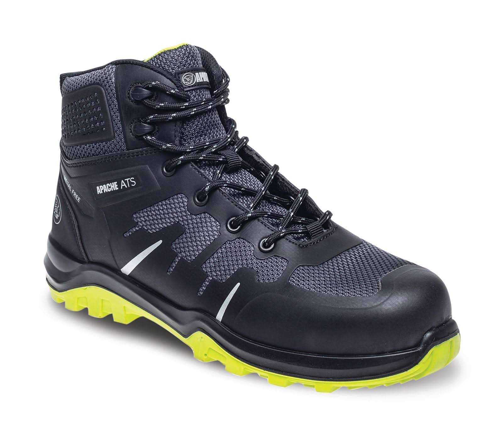 Apache Workwear ATS Pegasus Safety Boots Apache - Black Grey - Customisable Boots