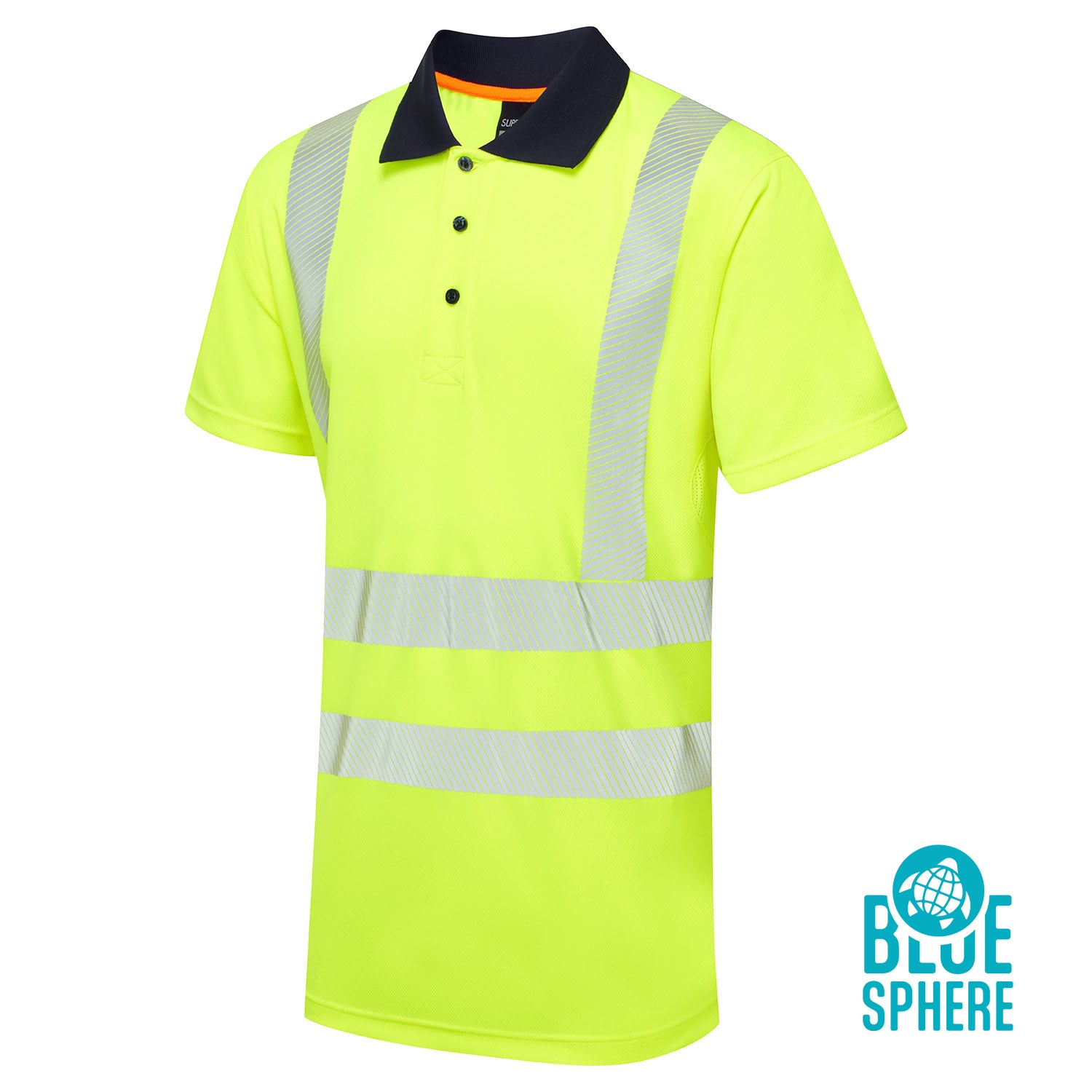 Essentials Hi-Vis Eco CoolMax Yellow Polo - ESS05 - Yellow - Customisable SHIRTS