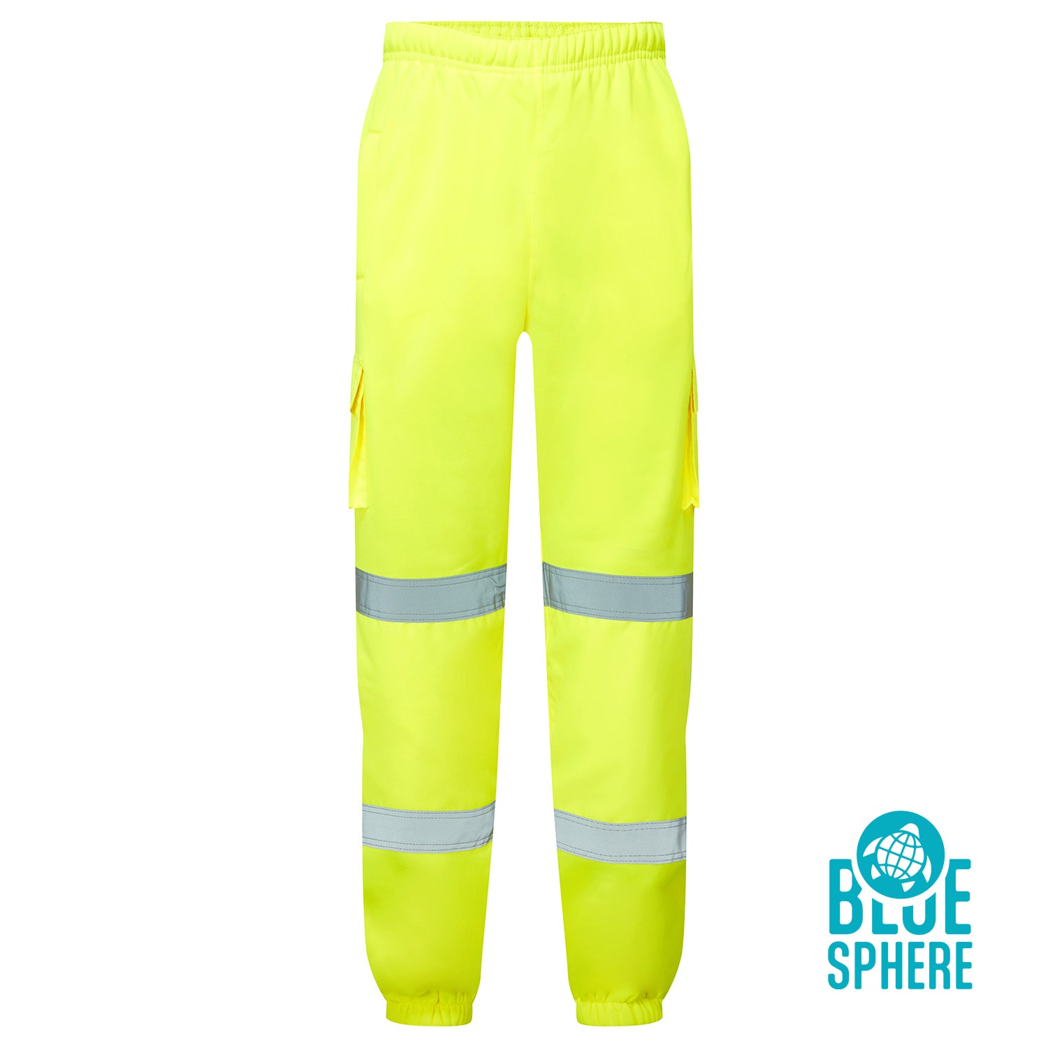 Supertouch Eco Hi Vis Yellow Jogging Bottoms - EHV07 - - Customisable TROUSERS