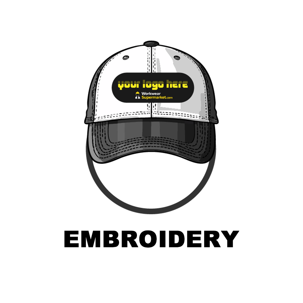 Logo Customisation (Hats) - Embroidery - Customisable Customisation