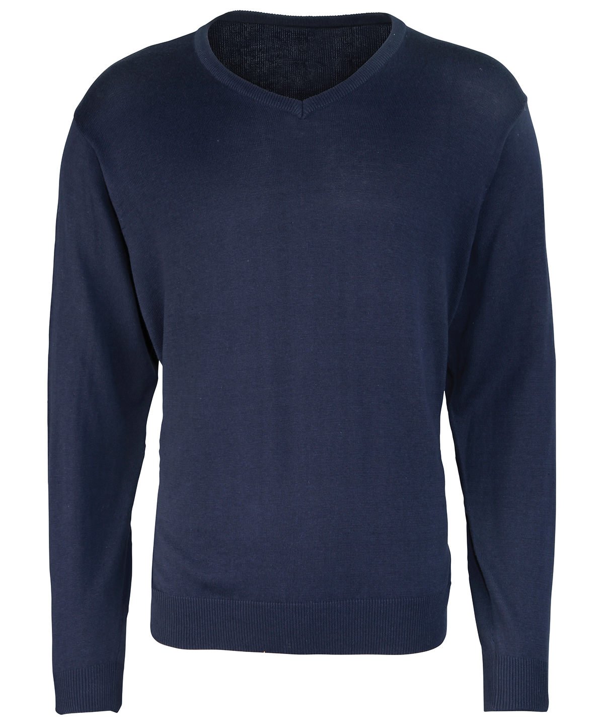 Premier - V-neck knitted sweater - PR694 - Navy* - Customisable Knitted Jumpers