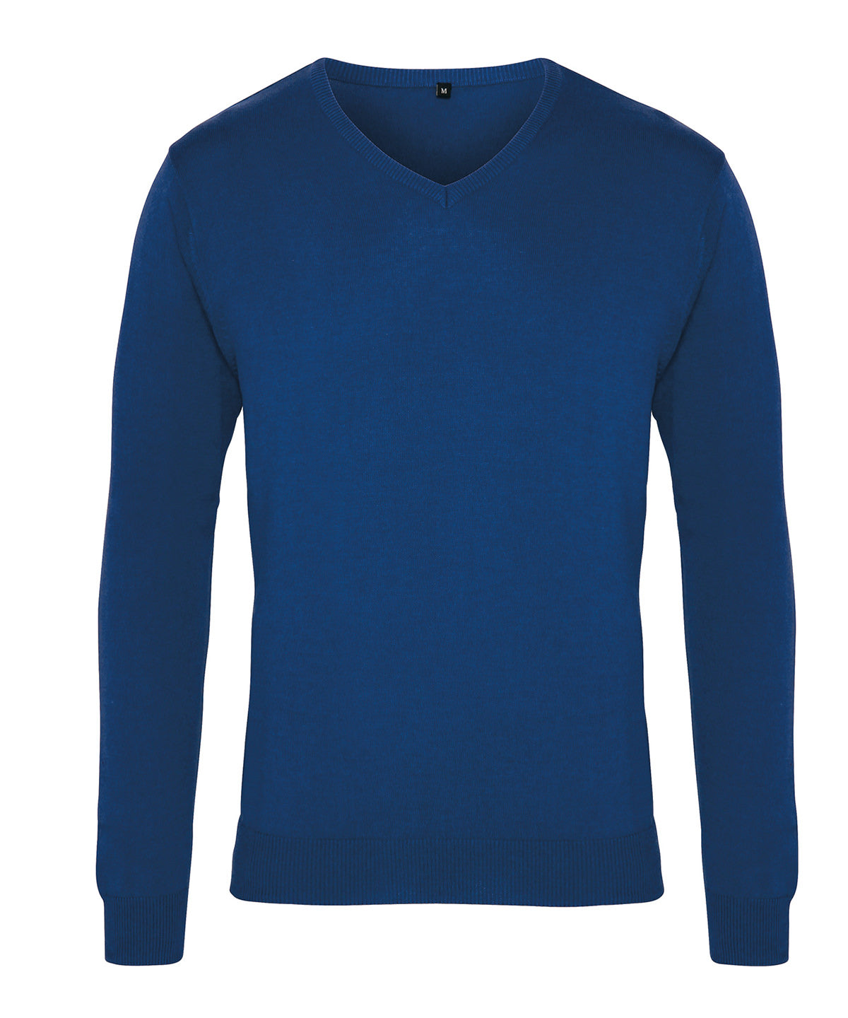 Premier - V-neck knitted sweater - PR694 - Royal - Customisable Knitted Jumpers