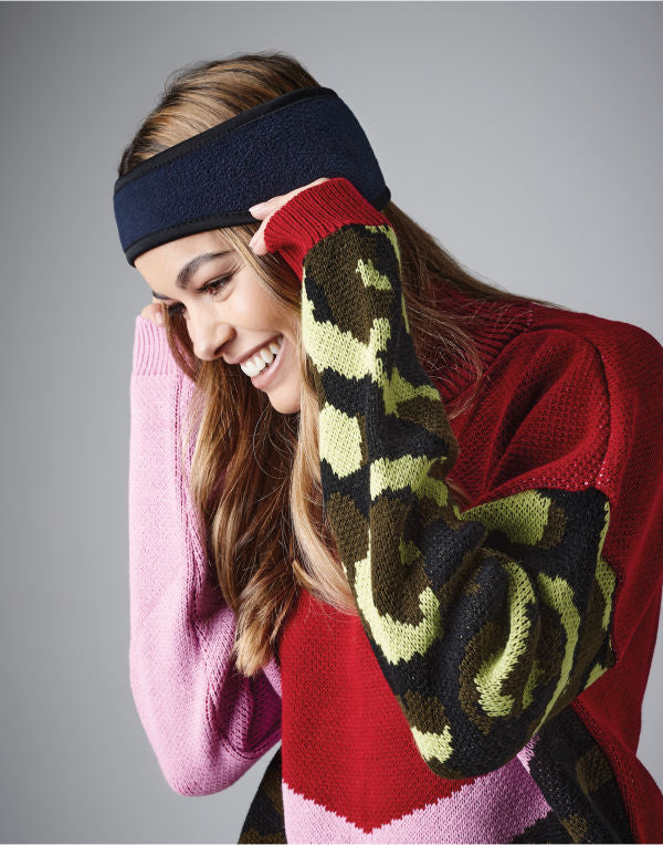 Beechfield Suprafleece® Aspen Headband B240 - French Navy S-M - Customisable Headbands