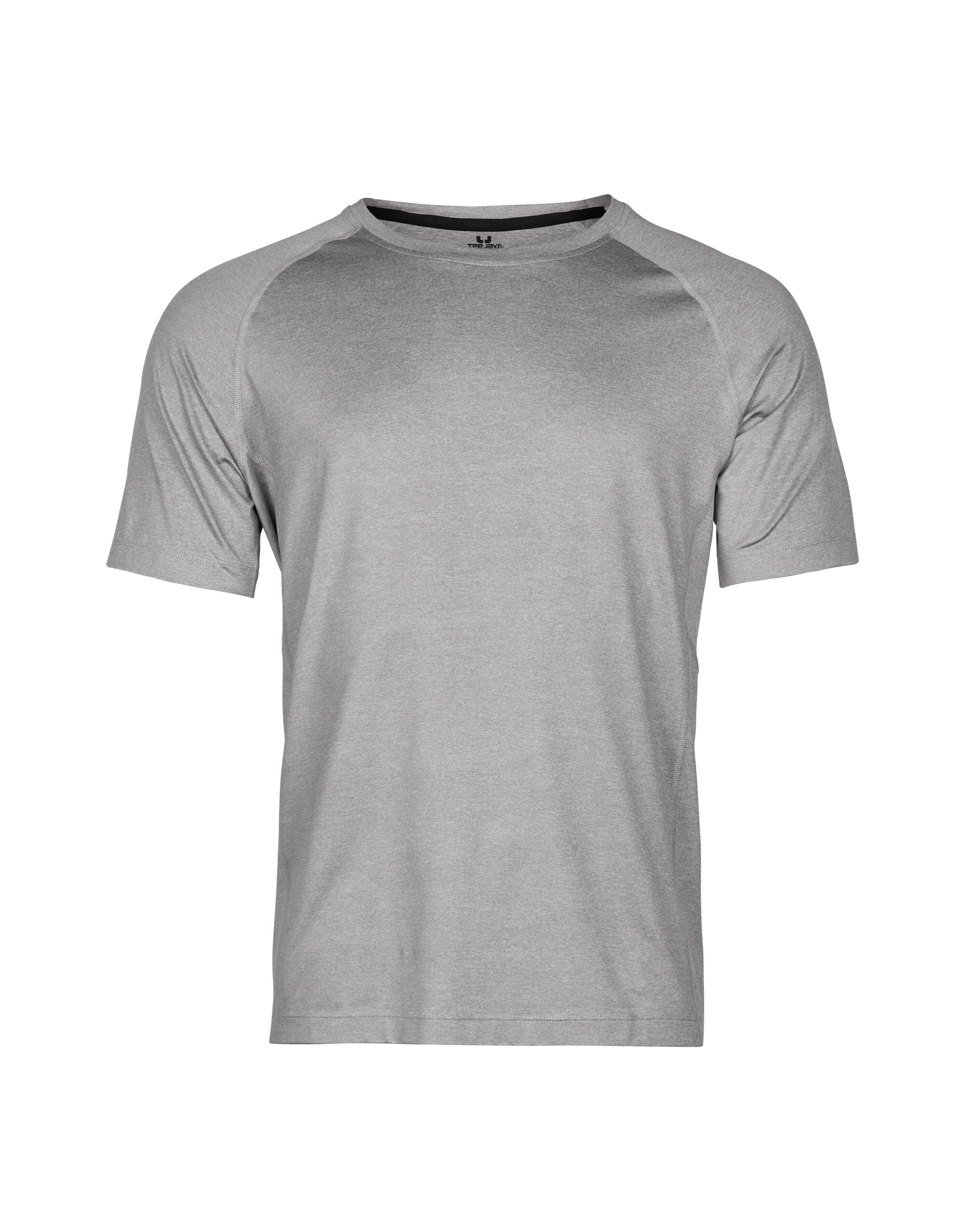 Tee Jays Mens CoolDry Tee TJ7020 - Grey Melange - Customisable T-Shirts