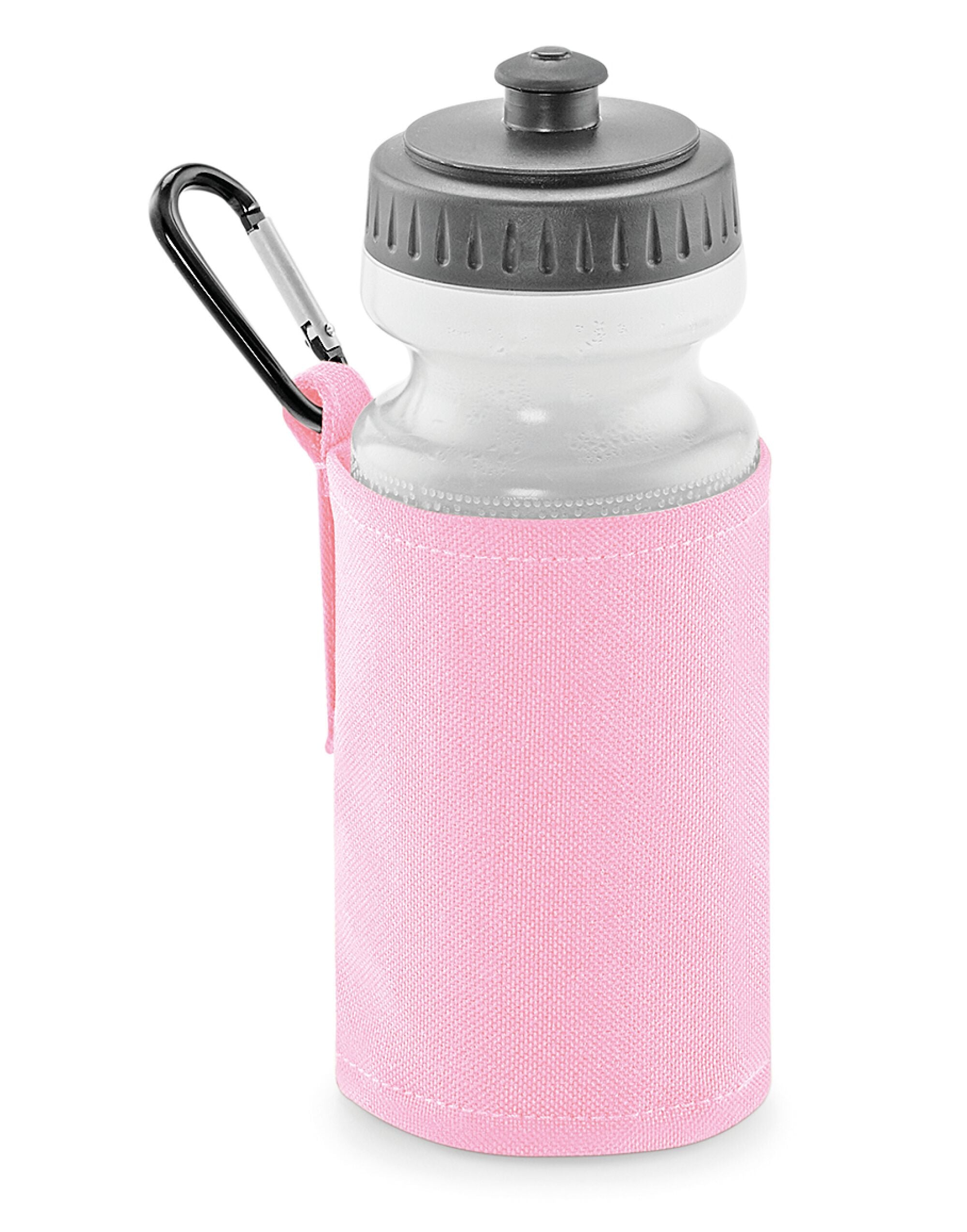 Quadra Water Bottle And Holder qd440 - Classic Pink O S - Customisable Bags