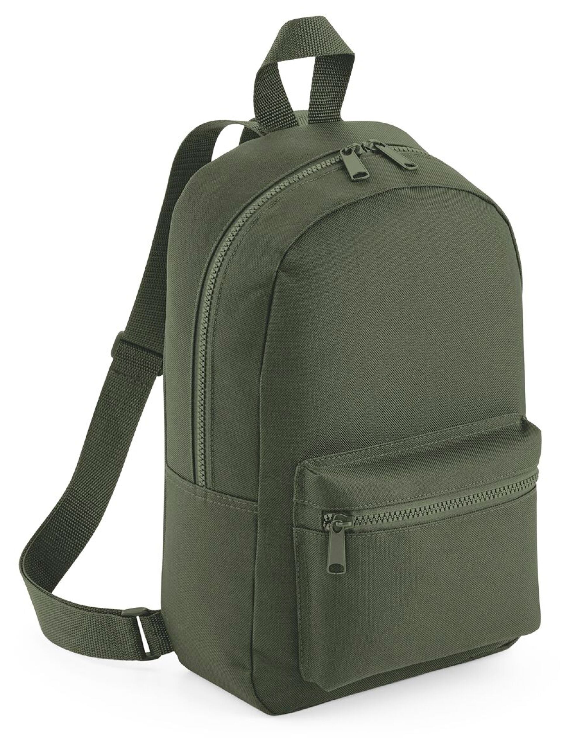 Bagbase Mini Essential Fashion Backpack BG153 - Olive Green O S - Customisable Bags