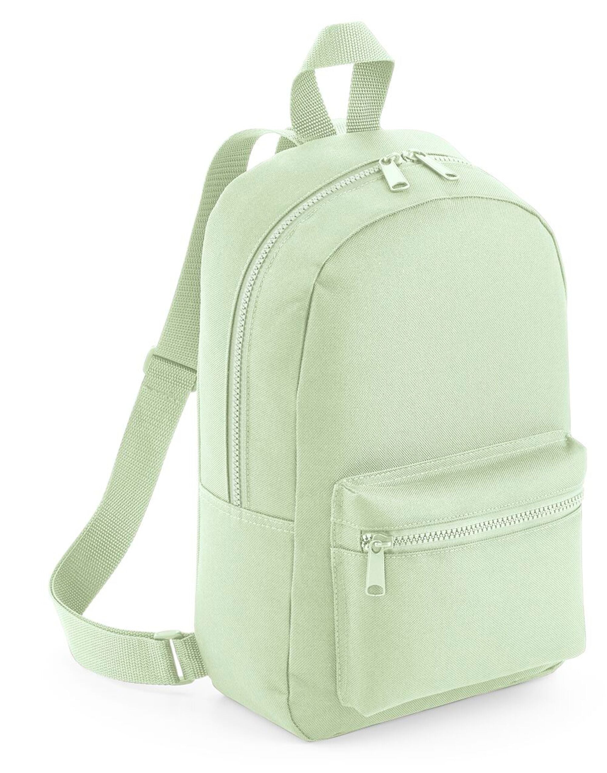 Bagbase Mini Essential Fashion Backpack BG153 - Pistachio O S - Customisable Bags