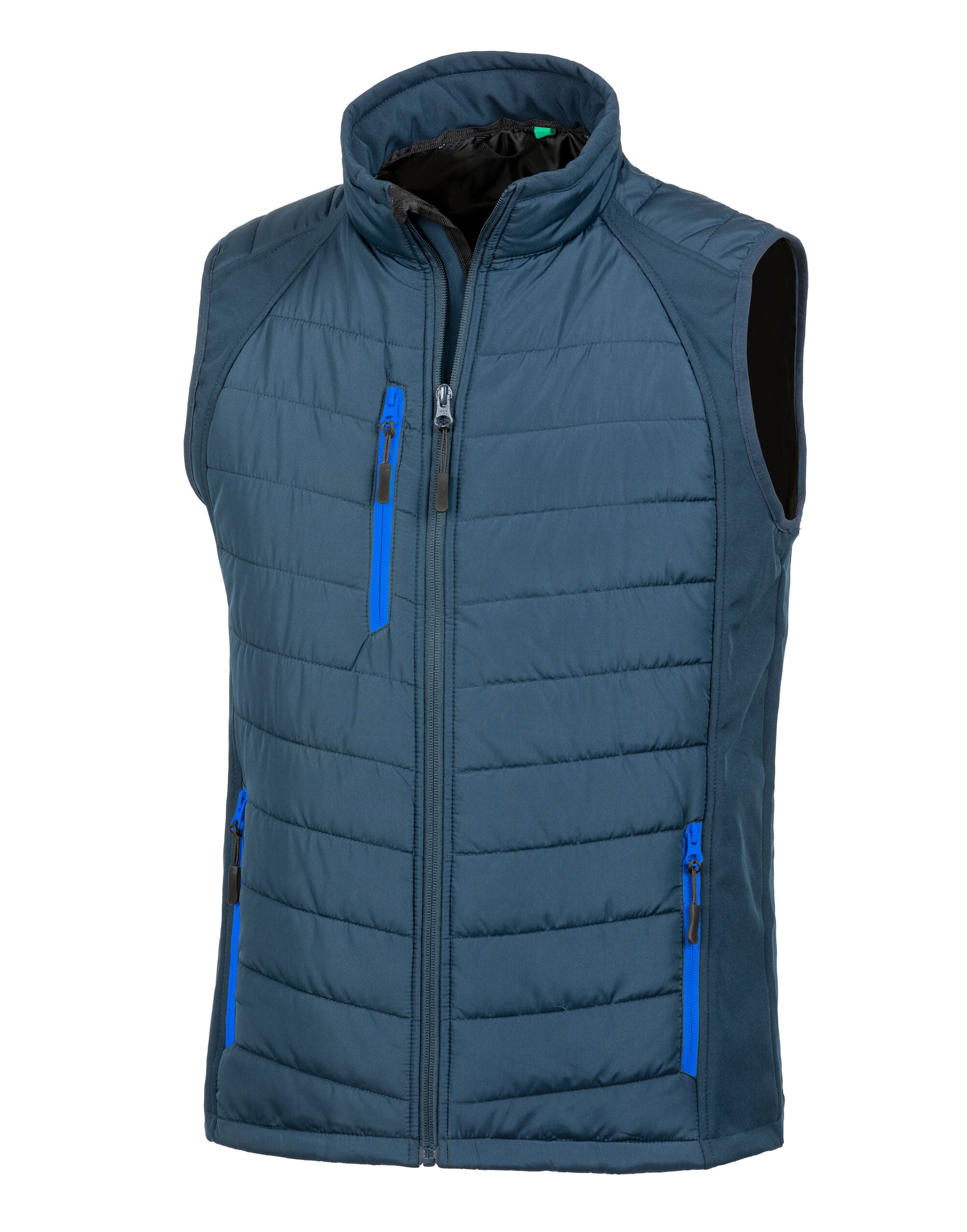 Result Black Compass Softshell Gilet R238X - Navy Royal - Customisable Bodywarmer