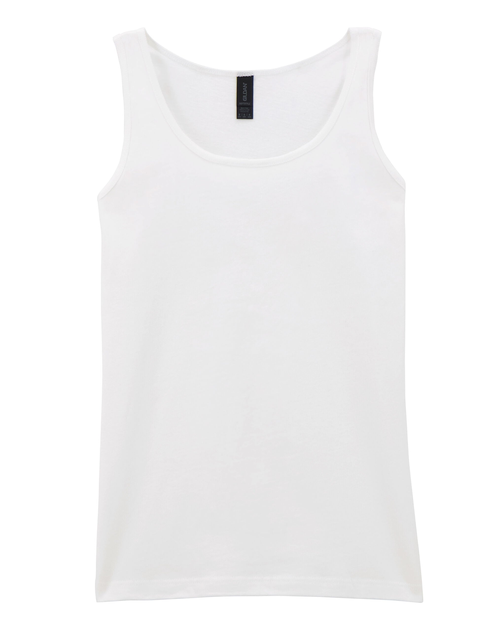 Gildan Softstyle Ladies Tank Top 64200l - White - Customisable T-Shirts