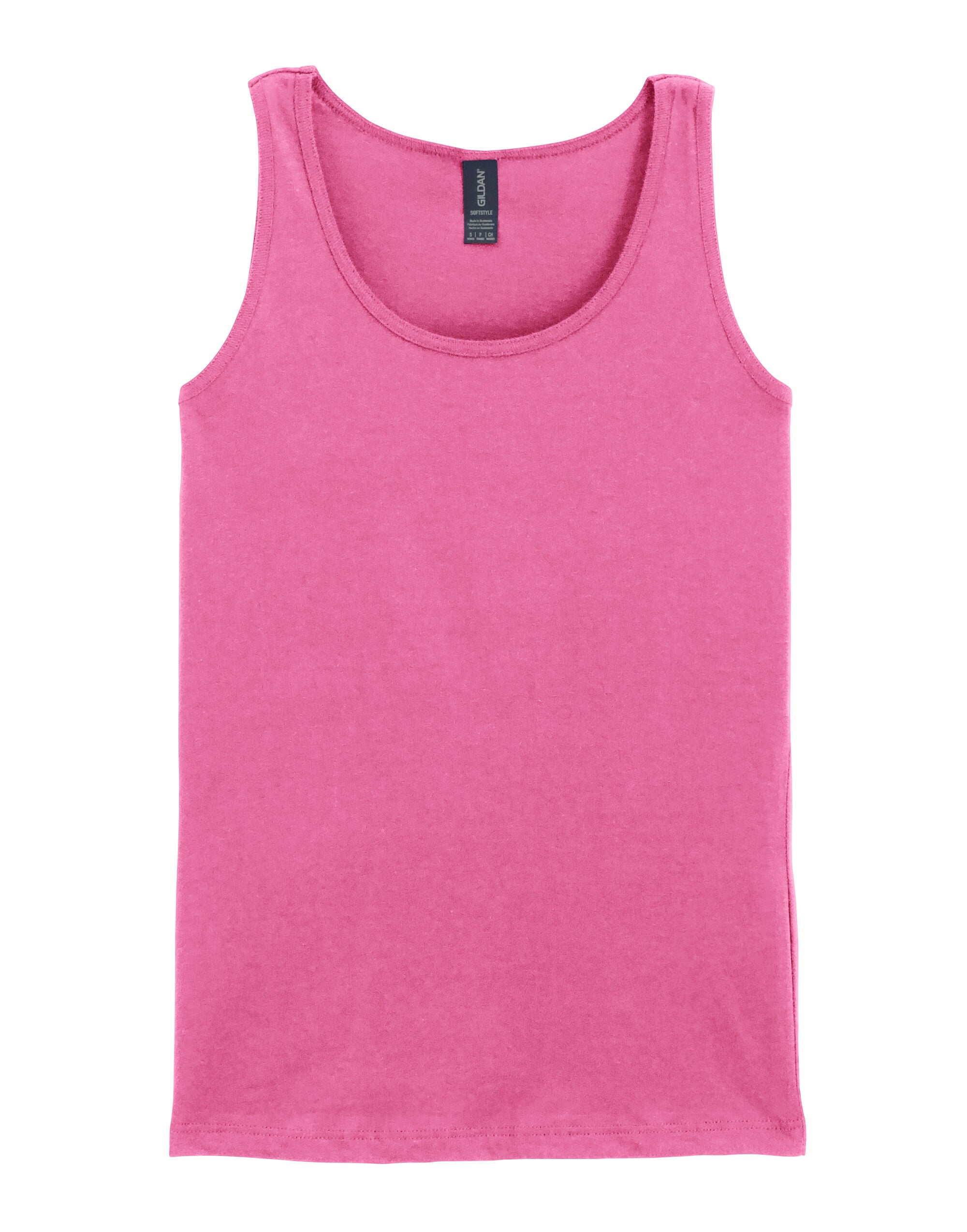 Gildan Softstyle Ladies Tank Top 64200l - Azalea - Customisable T-Shirts