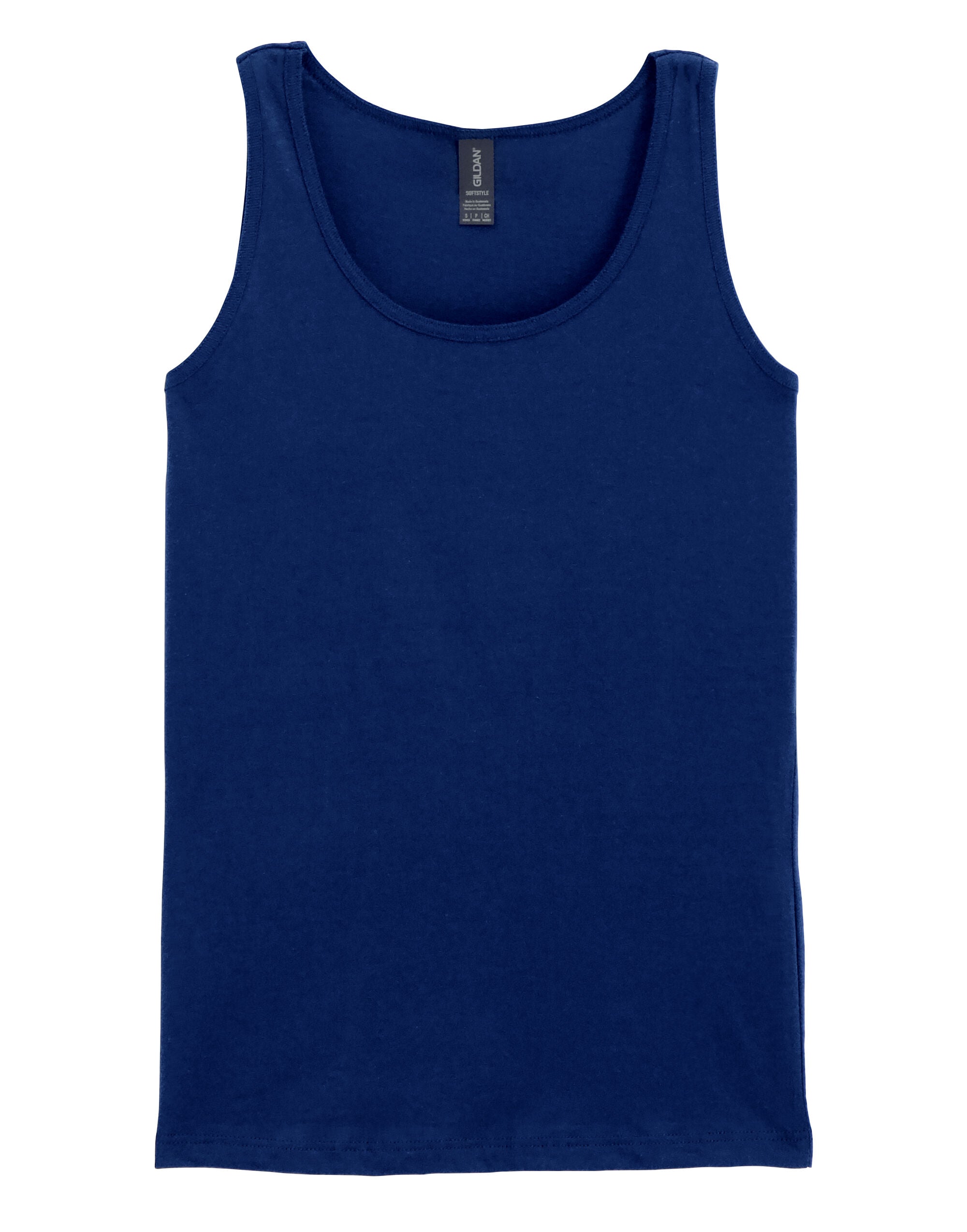 Gildan Softstyle Ladies Tank Top 64200l - Navy Blue - Customisable T-Shirts