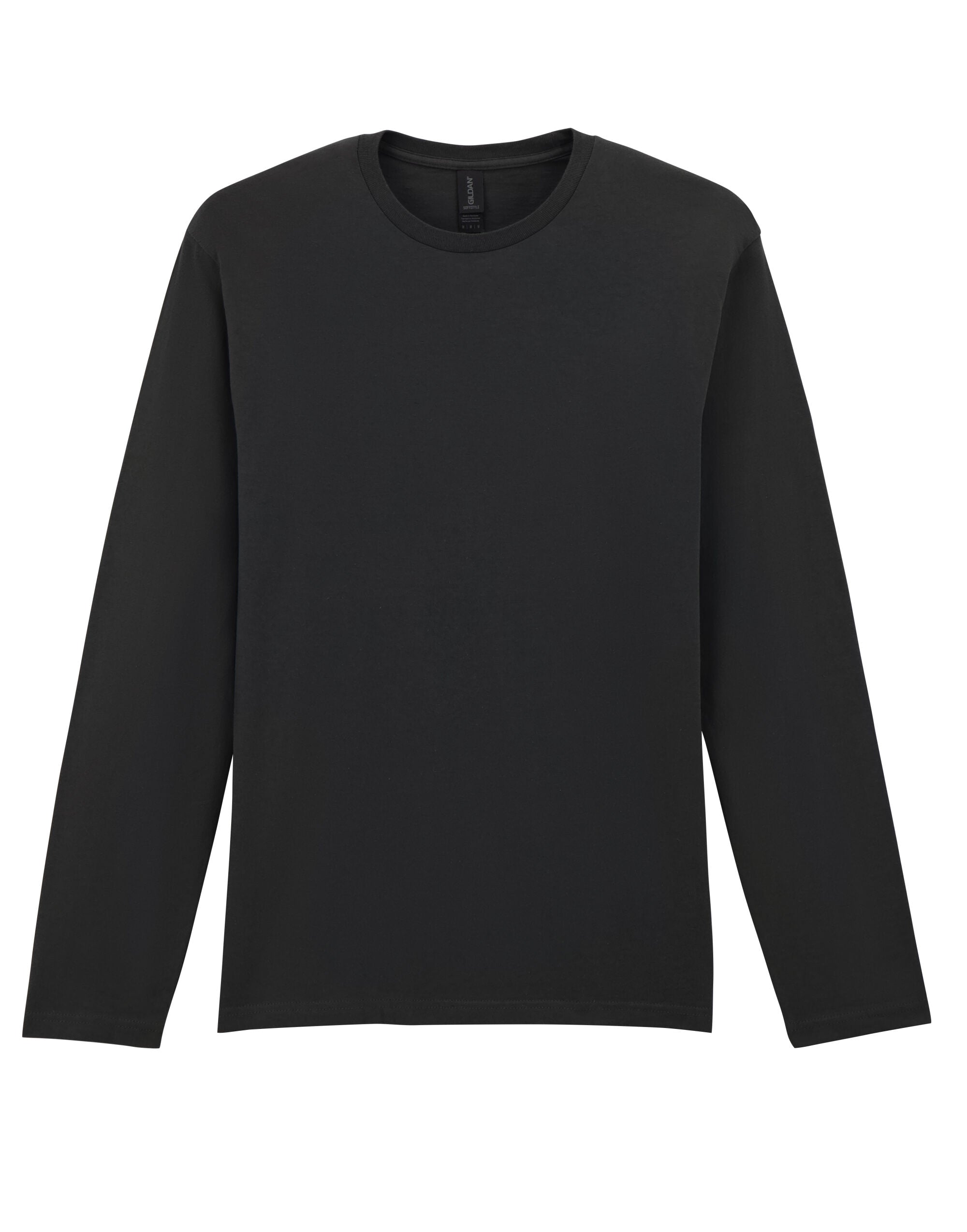 Gildan Softstyle Adult Long Sleeve Tee 64400 - Black - Customisable
