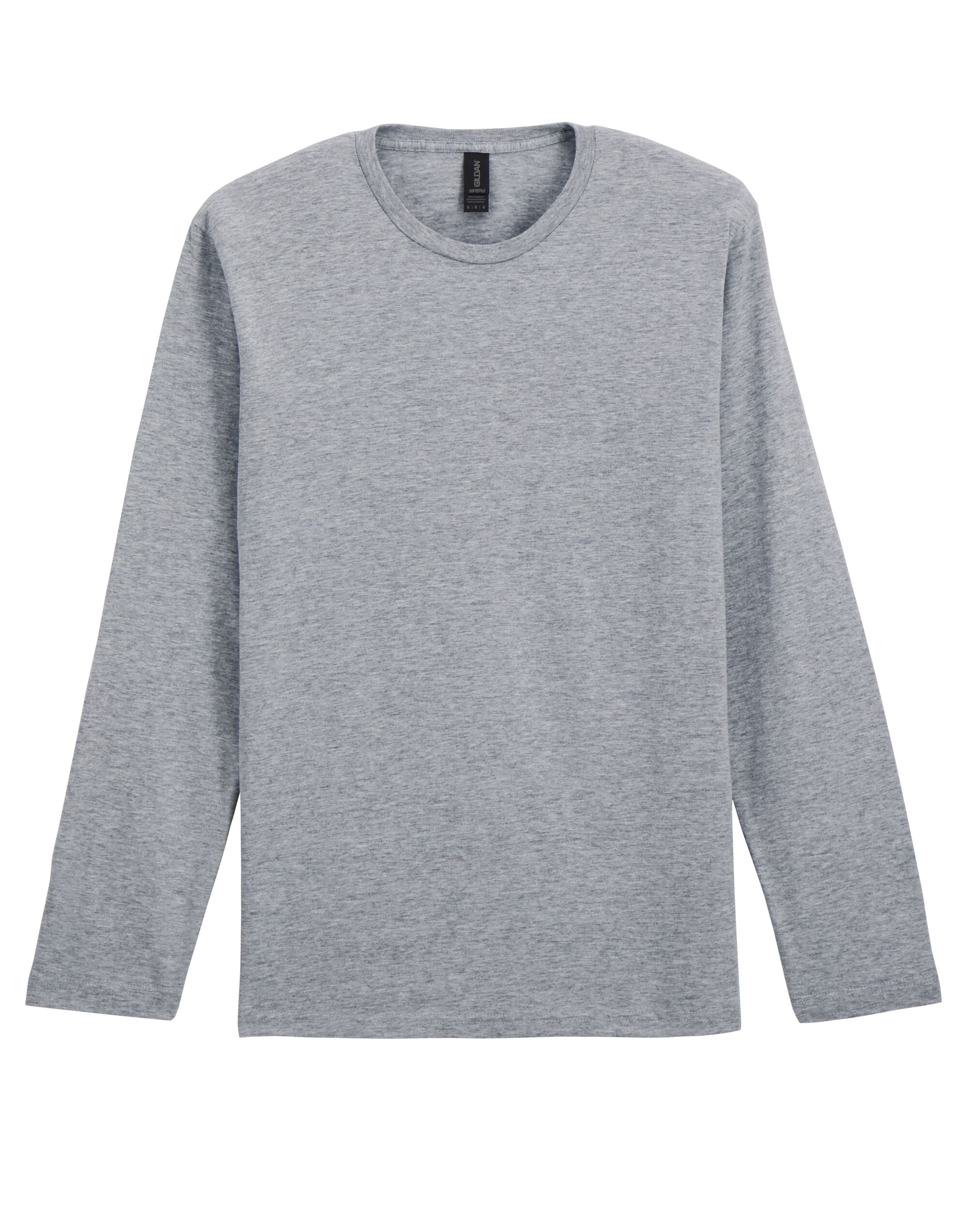 Gildan Softstyle Adult Long Sleeve Tee 64400 - Sport Grey (RS) - Customisable