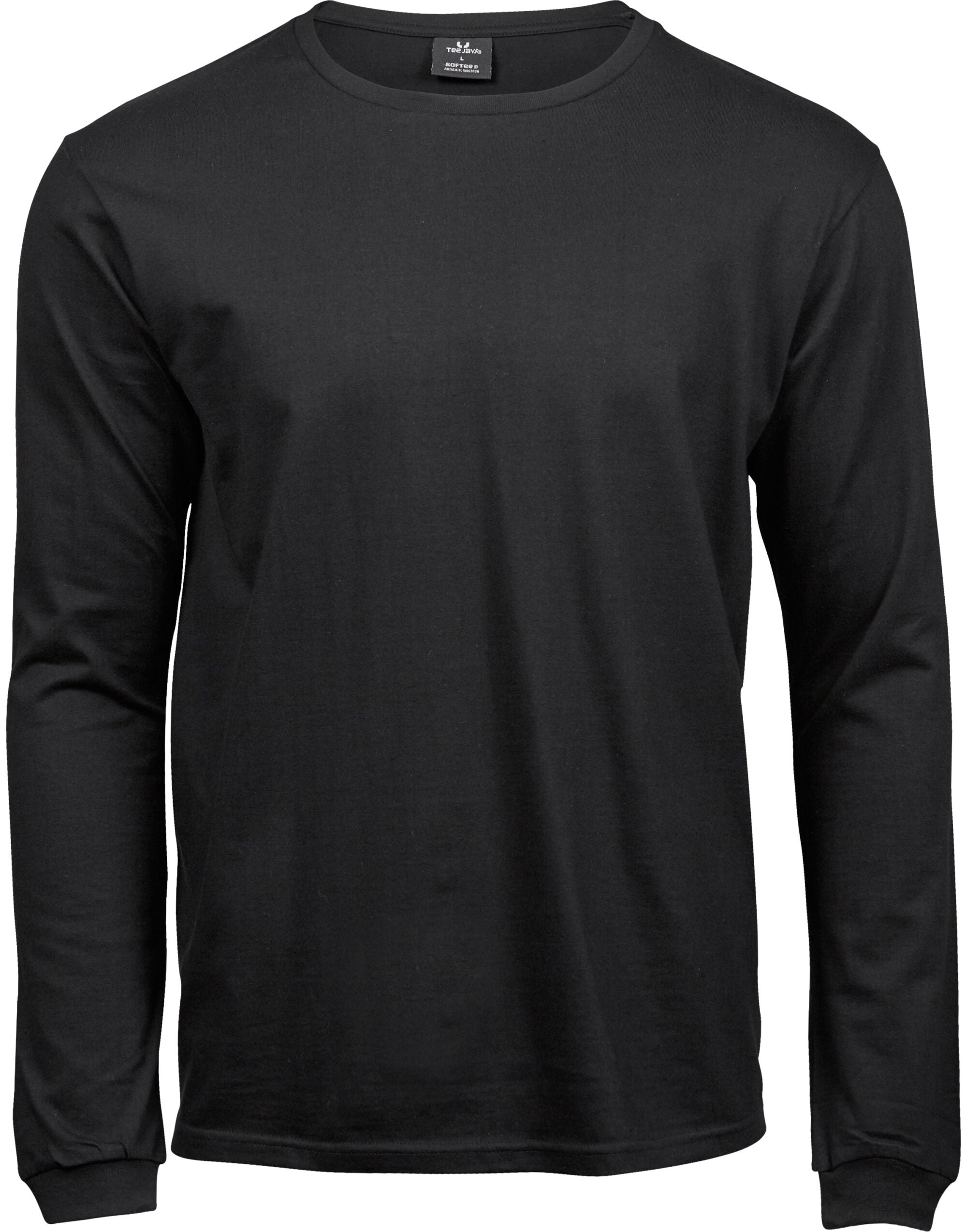 Tee Jays Long Sleeve Fashion Sof Tee TJ8007 - Black - Customisable T-Shirts