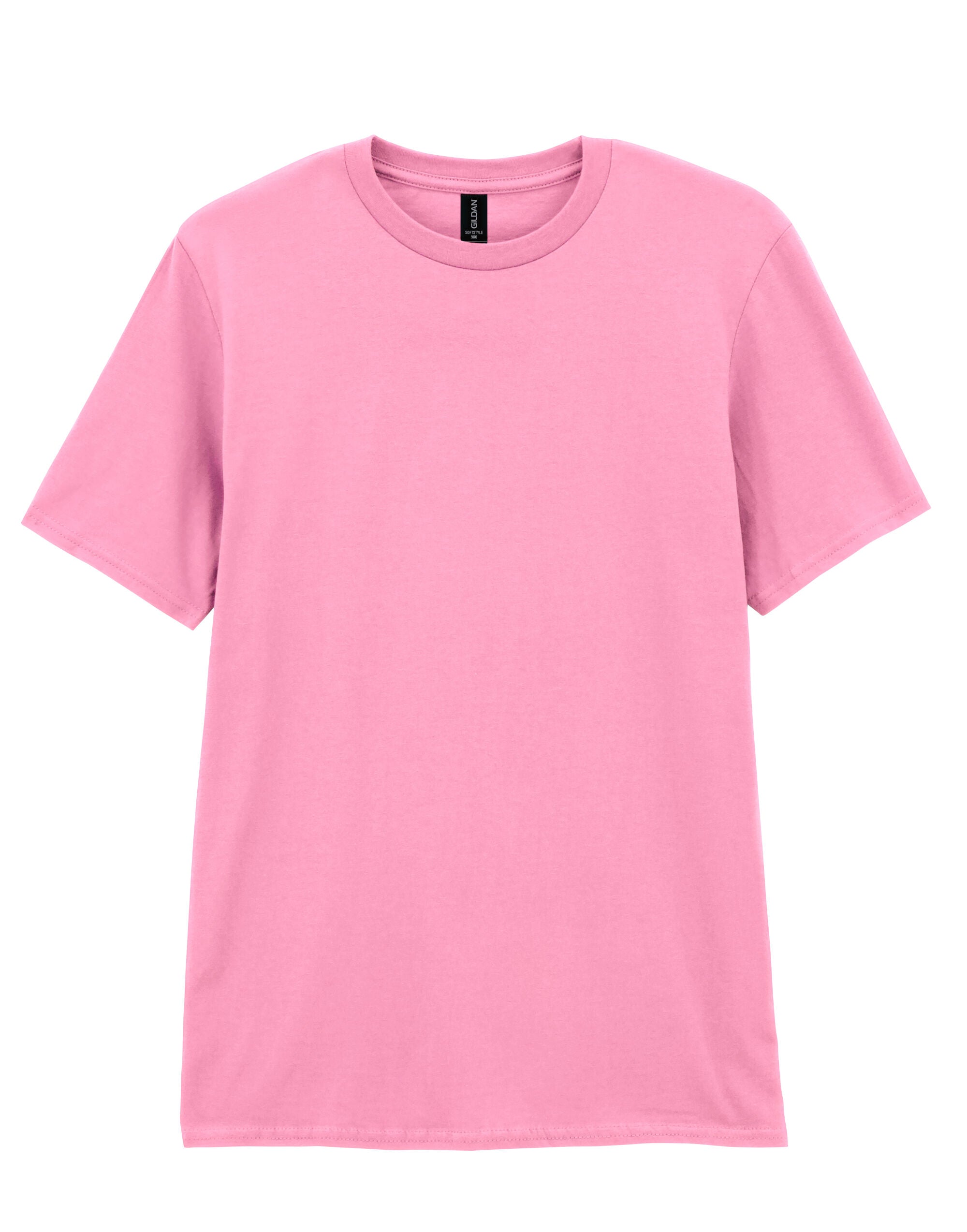 Gildan Adult T-Shirt Softstyle - Charity Pink - Customisable T-Shirts