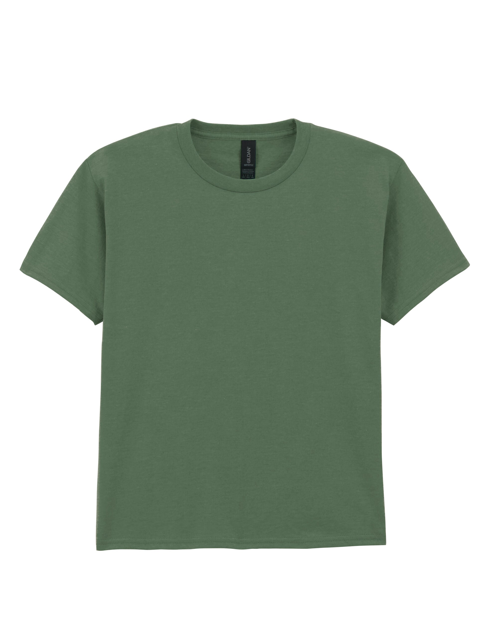 Gildan Softstyle Youth T-Shirt 64000b - Military Green - Customisable T-Shirts