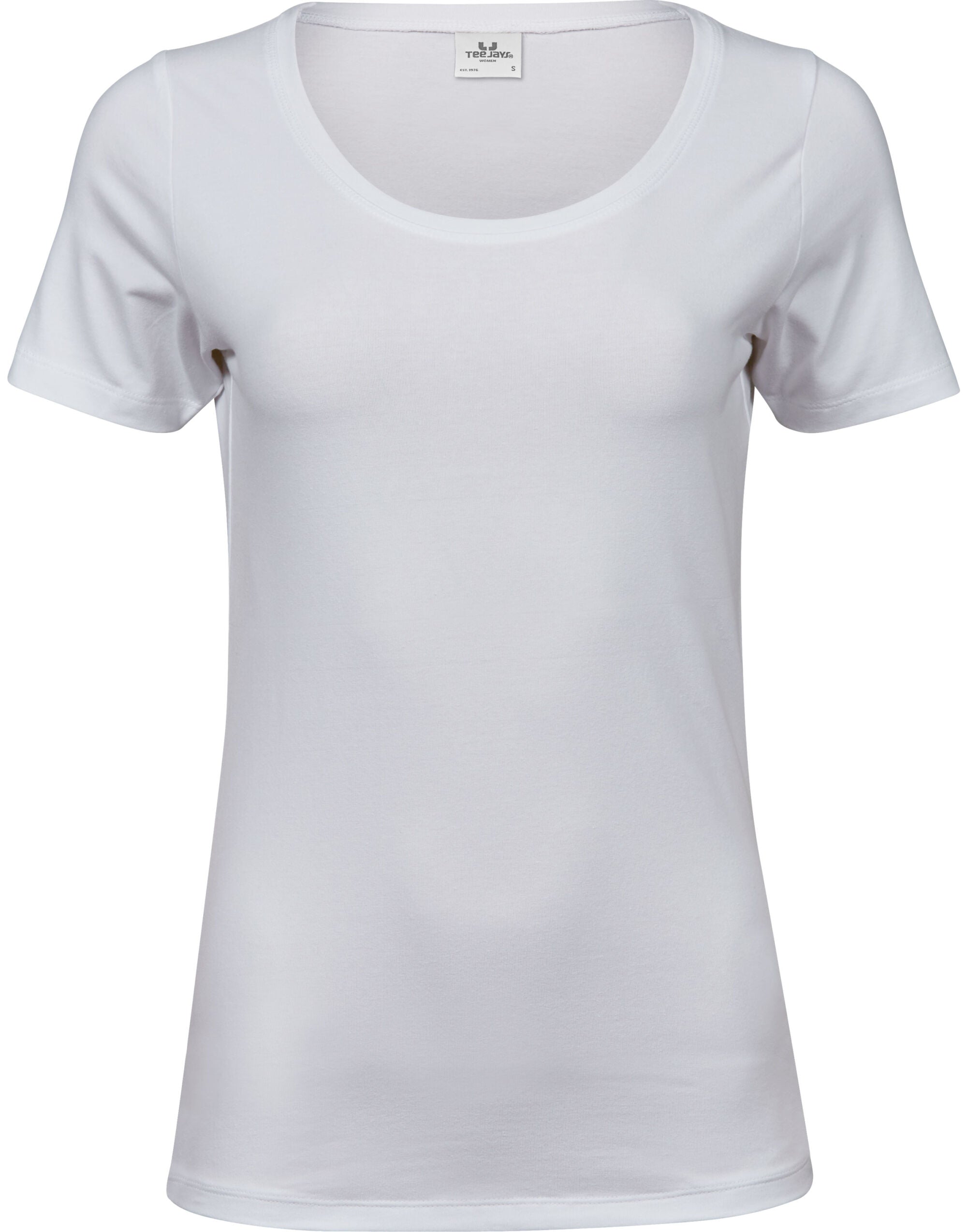 Tee Jays Ladies Stretch Tee TJ450 - White - Customisable T-Shirts