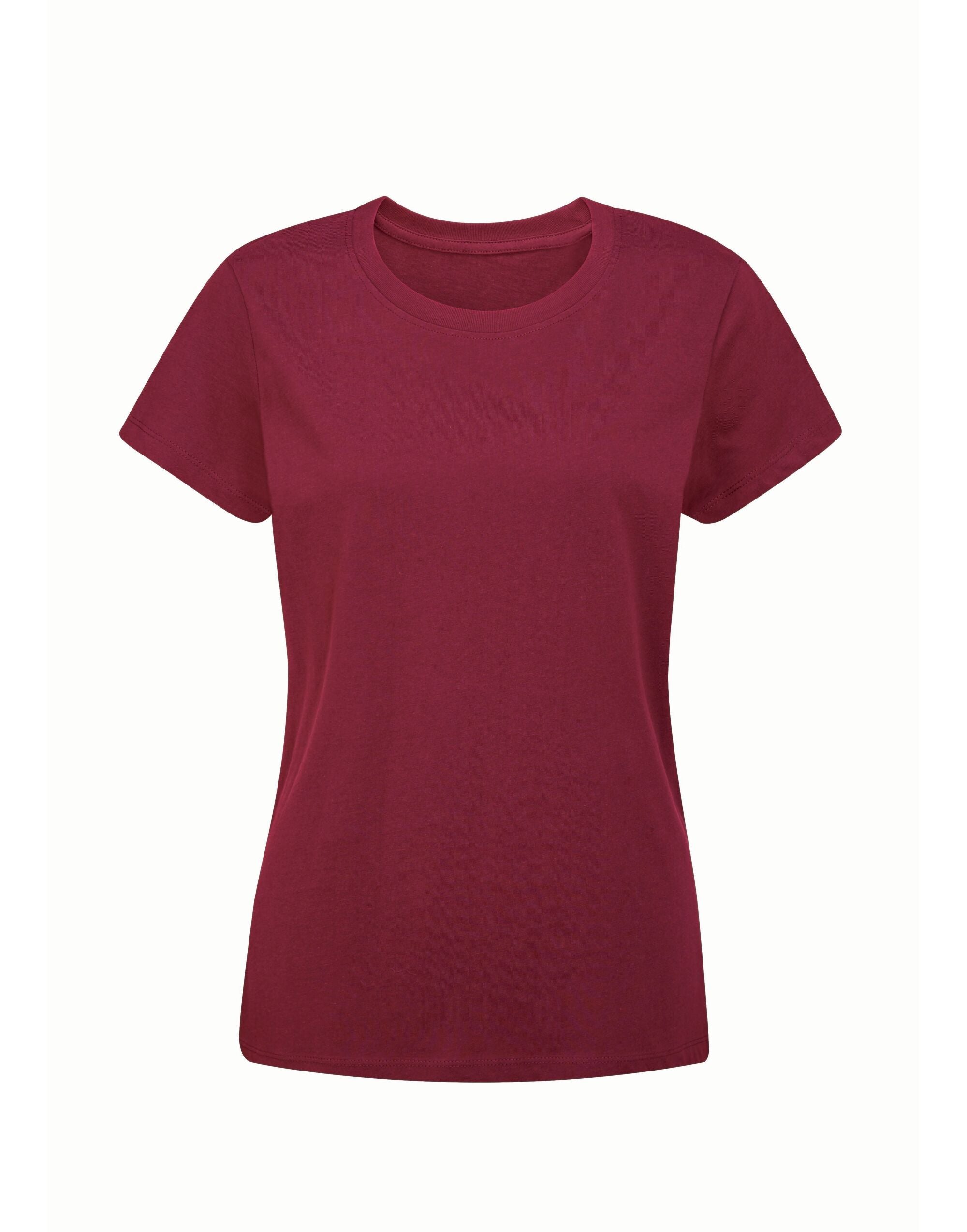 Mantis Womens EShort Sleeveential Organic T M02 - Burgundy - Customisable T-Shirts