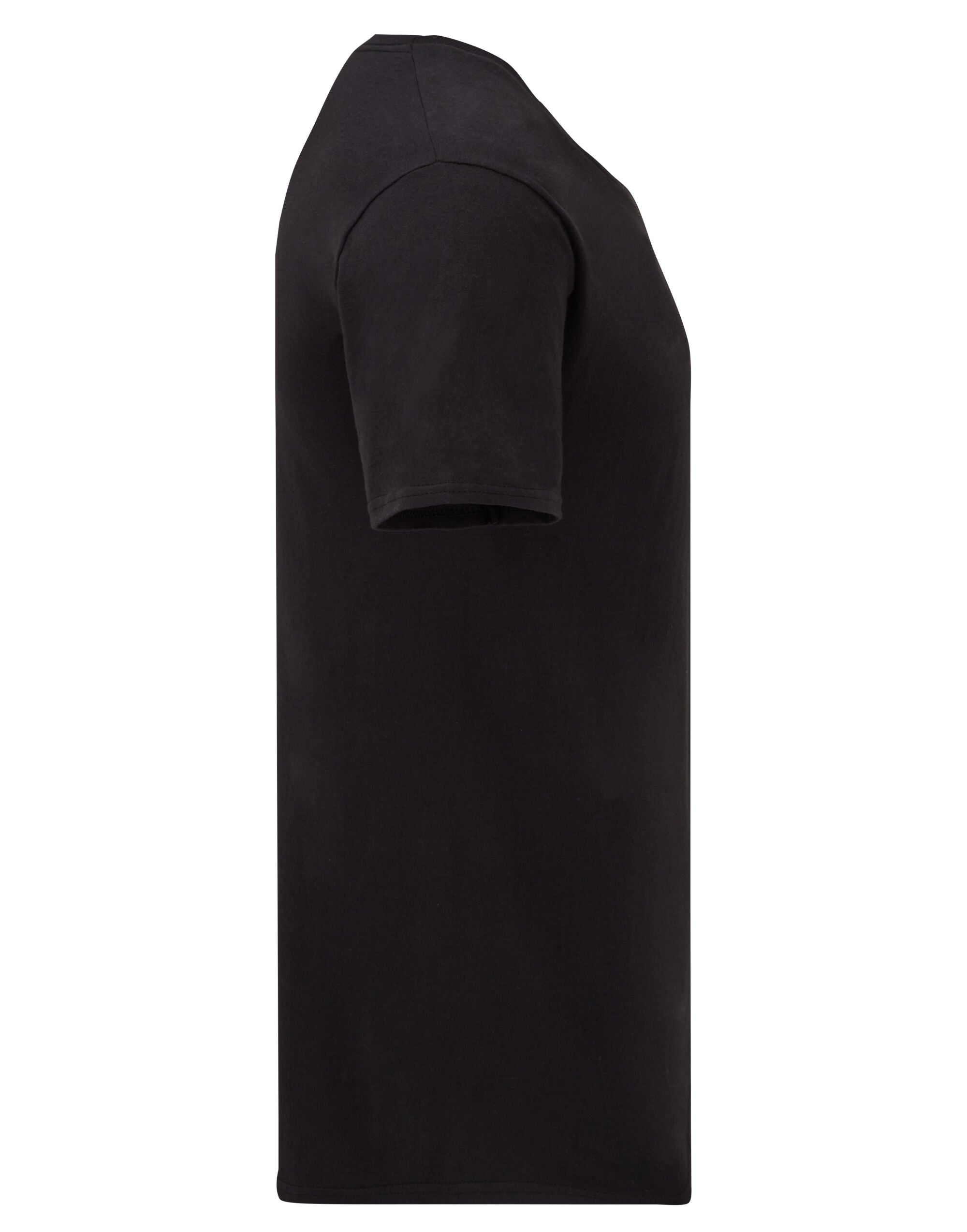 Fruit of the Loom Mens Iconic 150 V Neck T 61442 - Black - Customisable T-Shirts