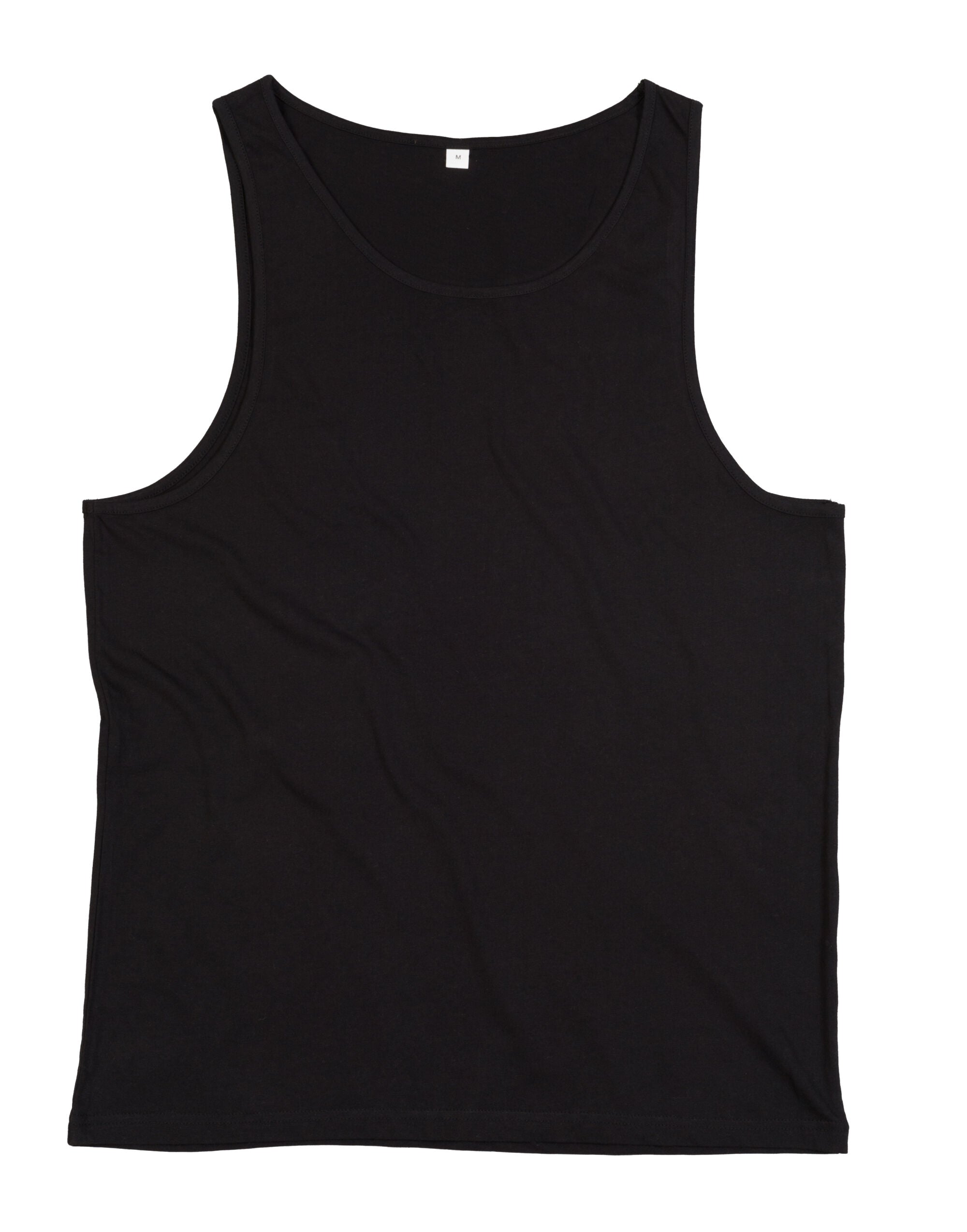 Mantis One Drop Armhole Vest M133 - Black - Customisable T-Shirts