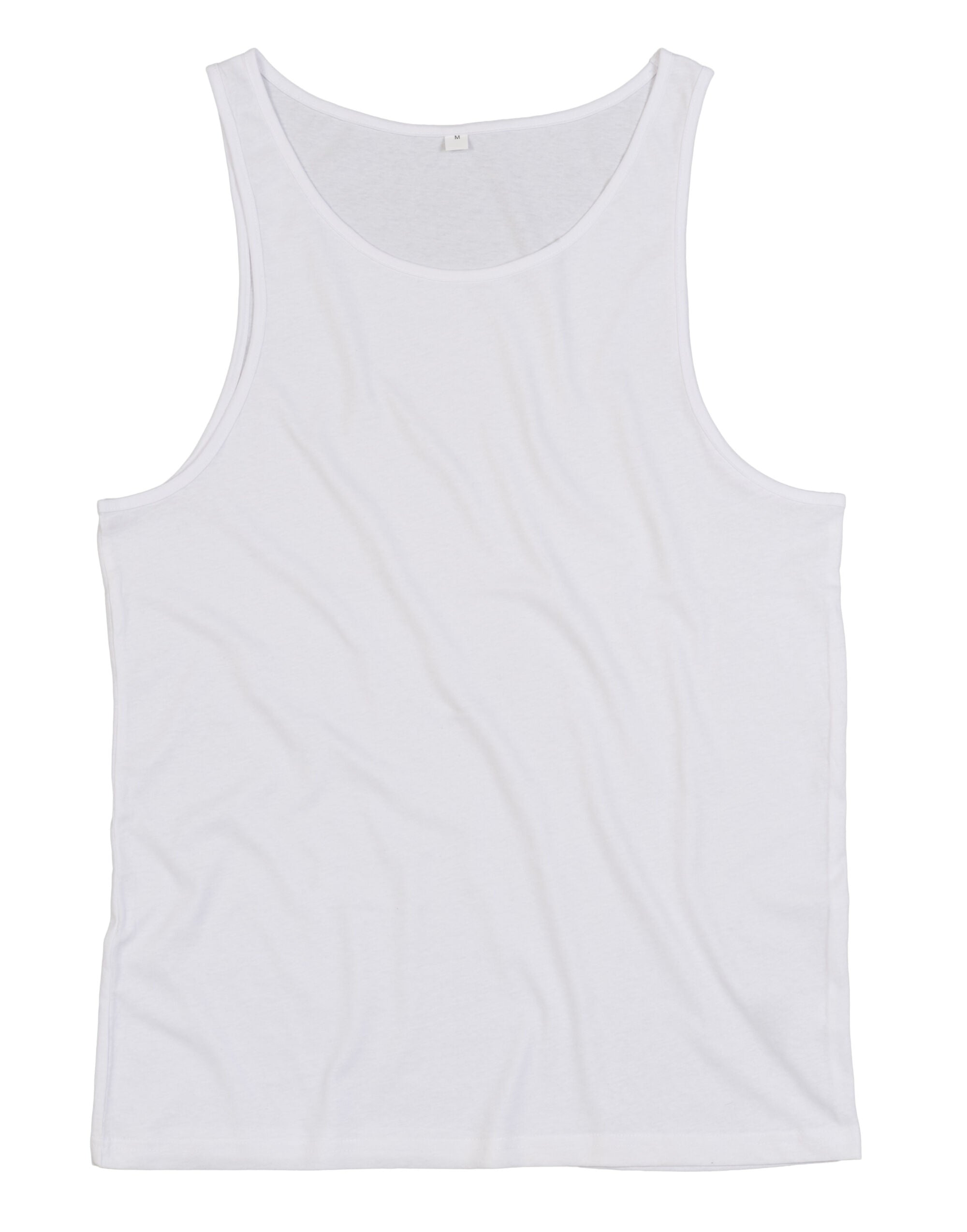 Mantis One Drop Armhole Vest M133 - White - Customisable T-Shirts