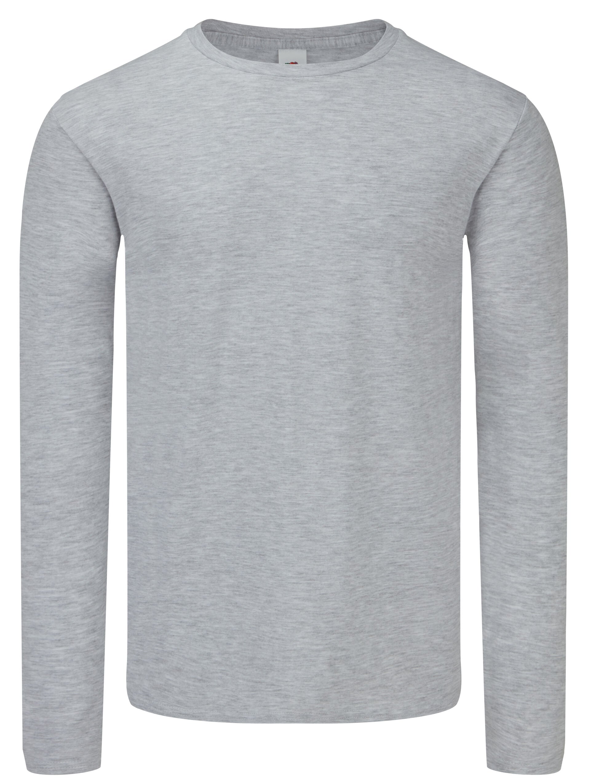 Fruit of the Loom Iconic 150 Long Sleeve T 61446 - Heather Grey - Customisable T-Shirts