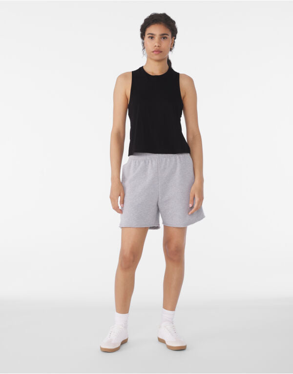 Bella Womens Racerback Cropped Tank BE6682 - Heather Olive XL - Customisable T-Shirts