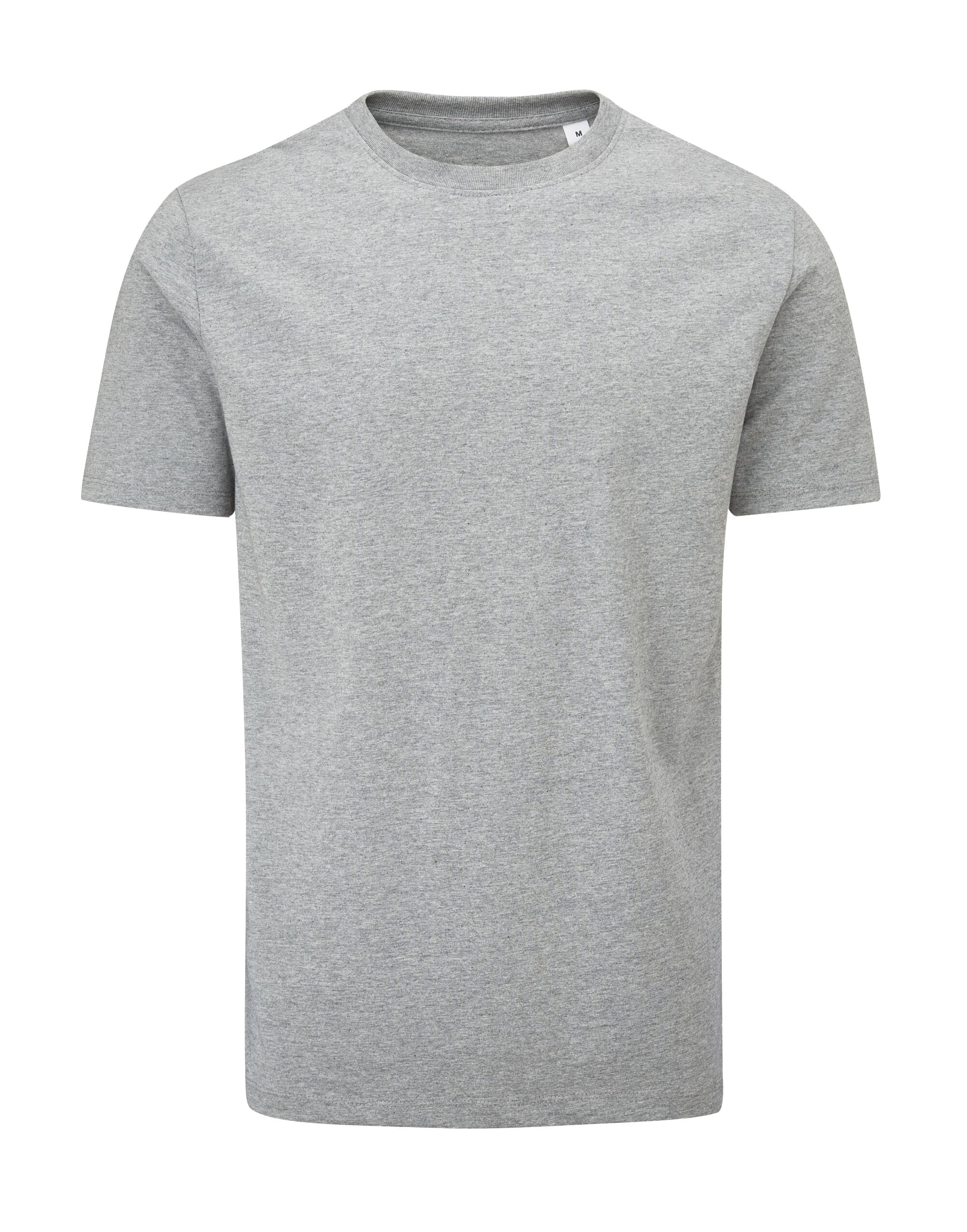 Mantis Unisex EShort Sleeveential Organic Heavy T M03 - Heather Grey Melange - Customisable T-Shirts
