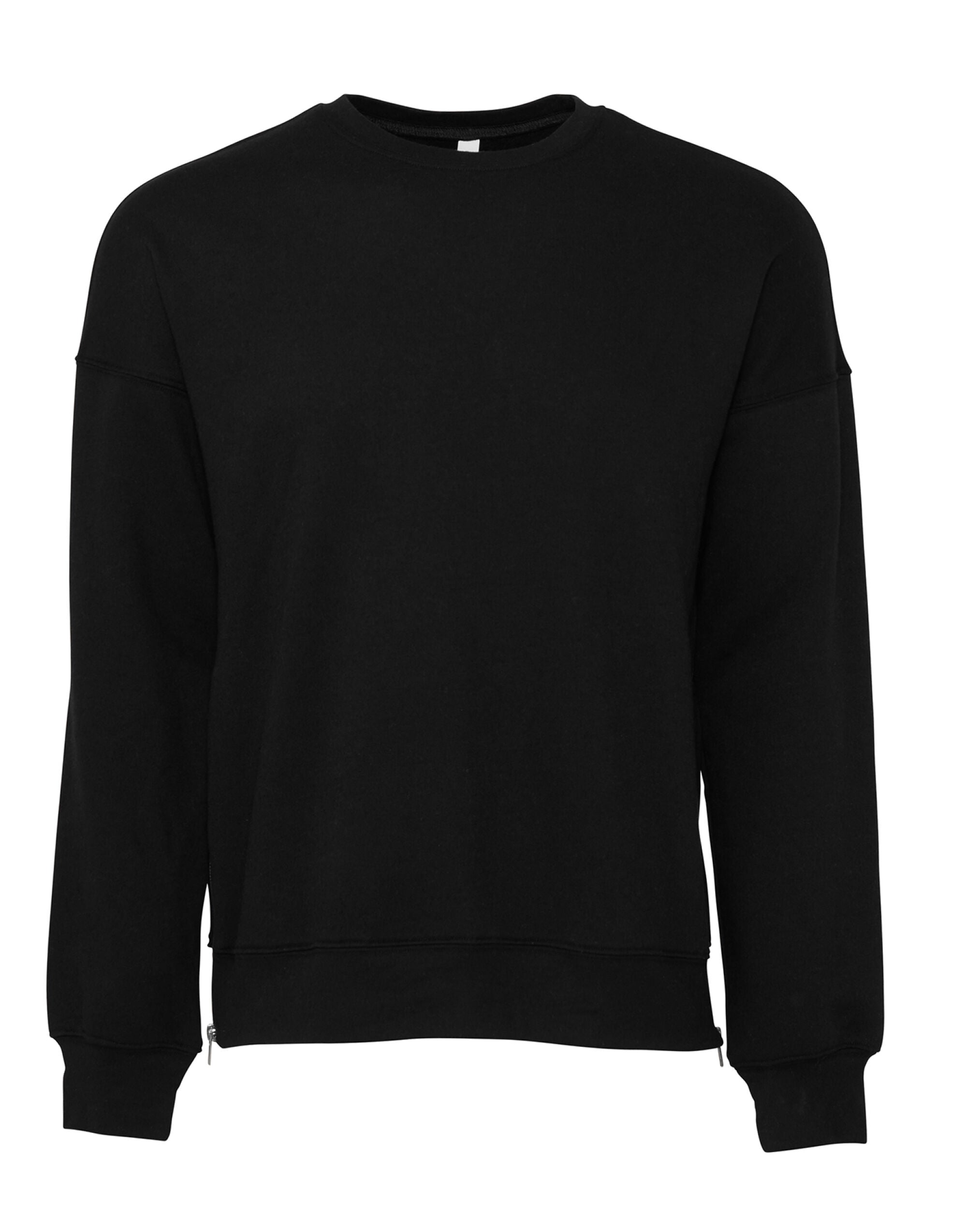 Bella Canvas Unisex Drop Shoulder Fleece Sweat ca3945 - DTG Black - Customisable Outerwear