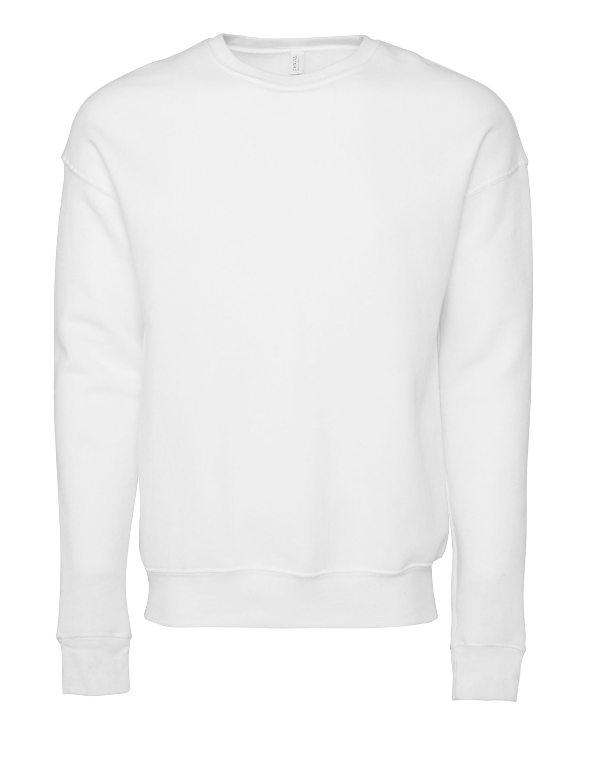 Bella Canvas Unisex Drop Shoulder Fleece Sweat ca3945 - DTG White - Customisable Outerwear
