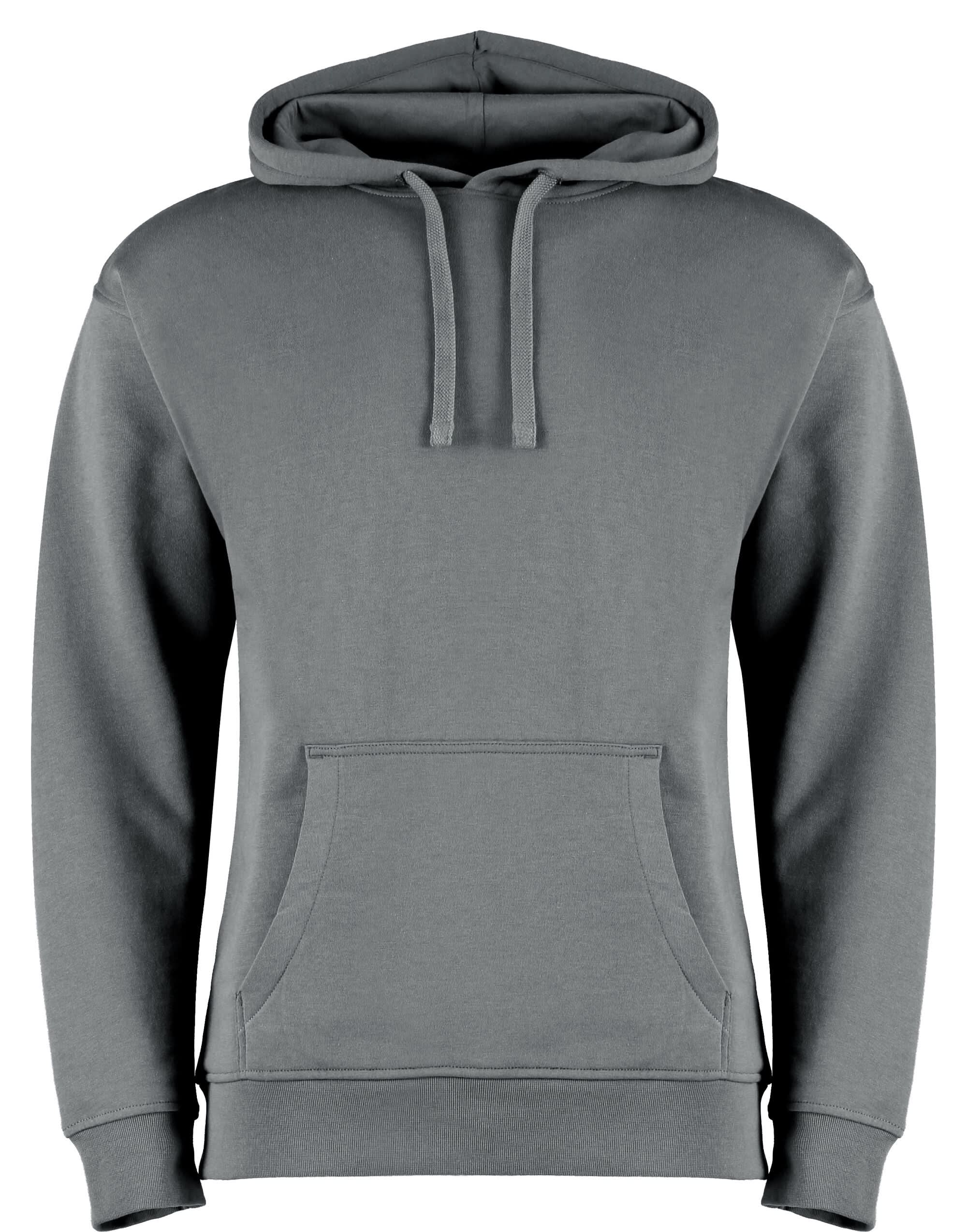 Kustom Kit Men’s Regular Fit Hoodie KK333 - Heather Grey - Customisable Sweatshirts And Hoodies
