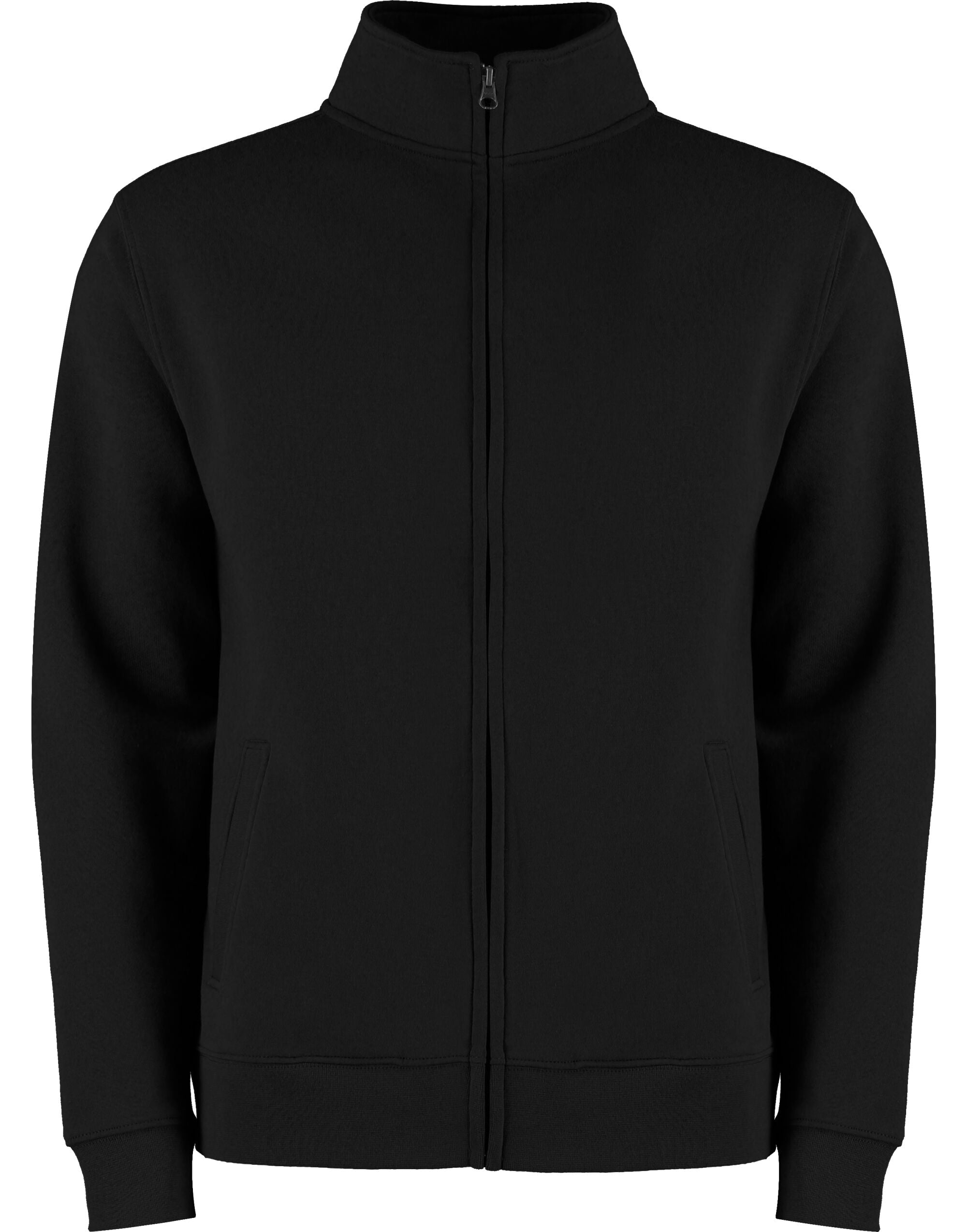 Kustom Kit Mens Regular Fit Zipped Sweat KK334 - Black - Customisable Sweatshirts