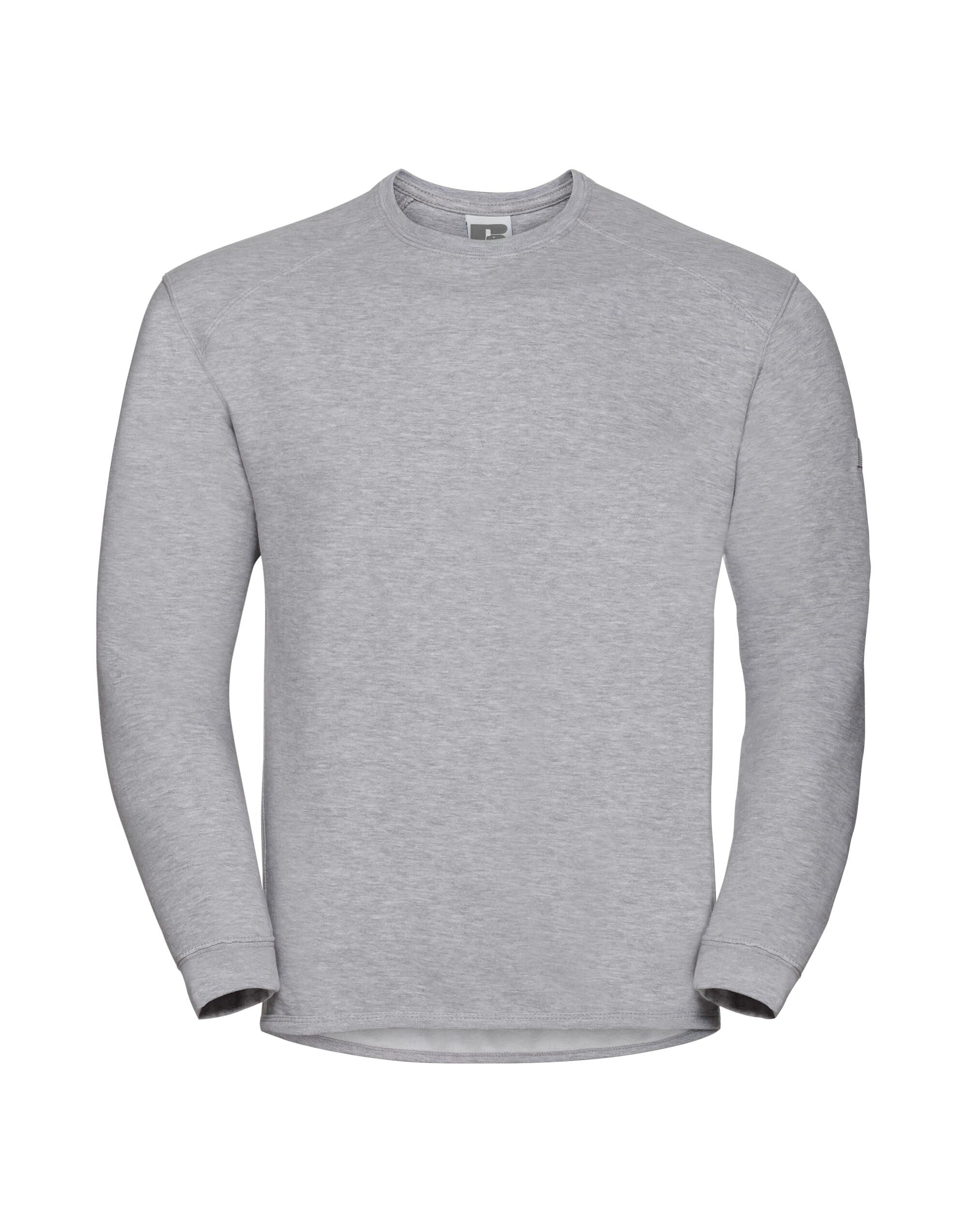 Russell Collection Russell Heavy Duty Workwear Sweatshirt 013M - Light Oxford - Customisable Sweatshirts