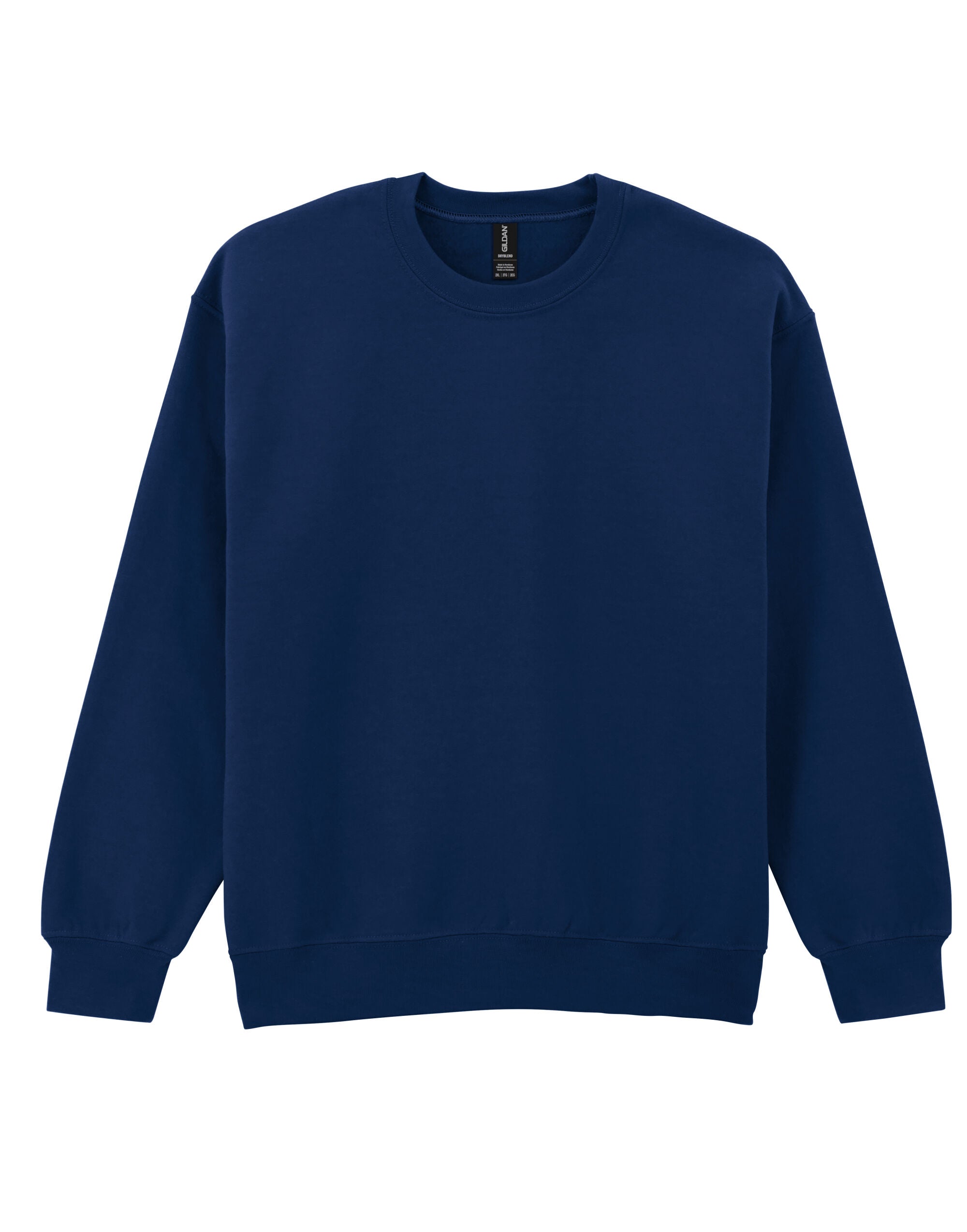 Gildan DryBlend Adult Crew Sweatshirt 12000 - Navy Blue - Customisable Sweatshirts