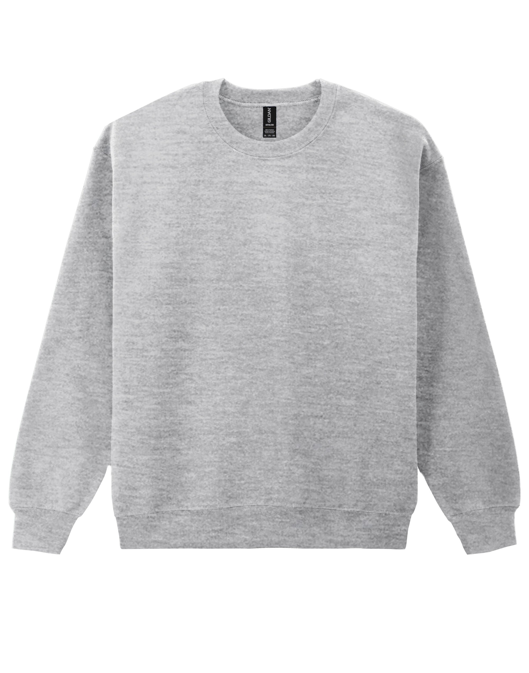 Gildan DryBlend Adult Crew Sweatshirt 12000 - Sport Grey - Customisable Sweatshirts