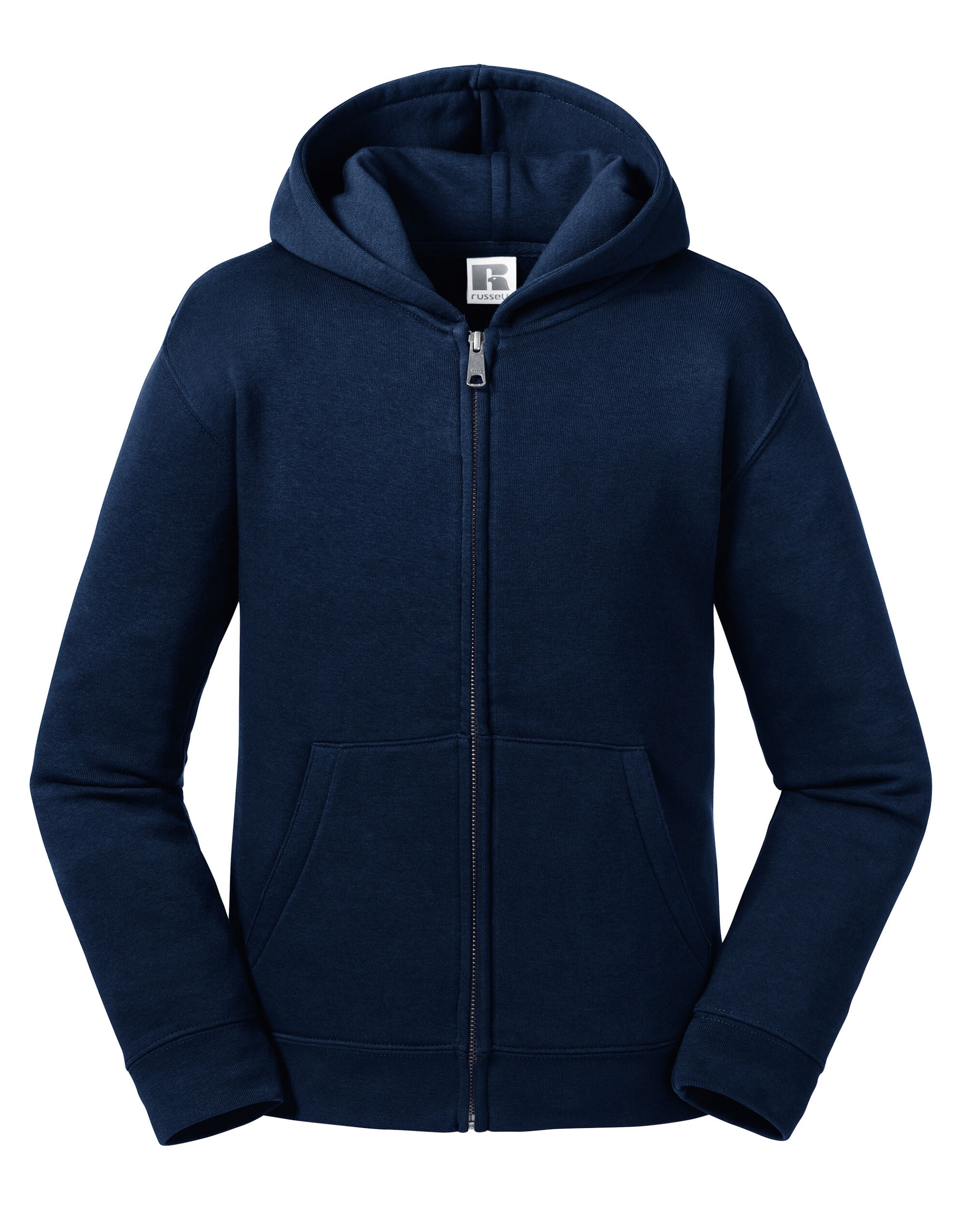 Russell Kids Authentic Zip Hood Sweat R266B - French Navy - Customisable Sweatshirts