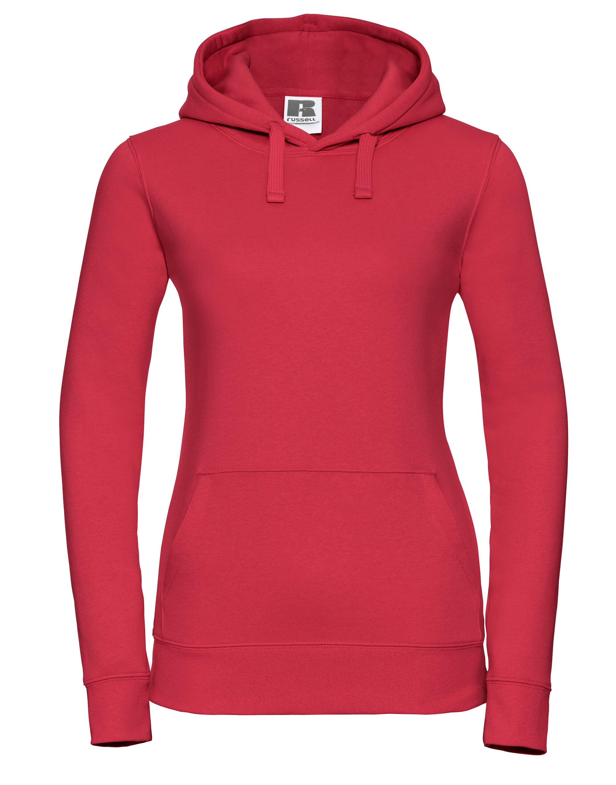 Russell Collection Russell Ladies Authentic Hooded Sweat 265F - Classic Red - Customisable Sweatshirts