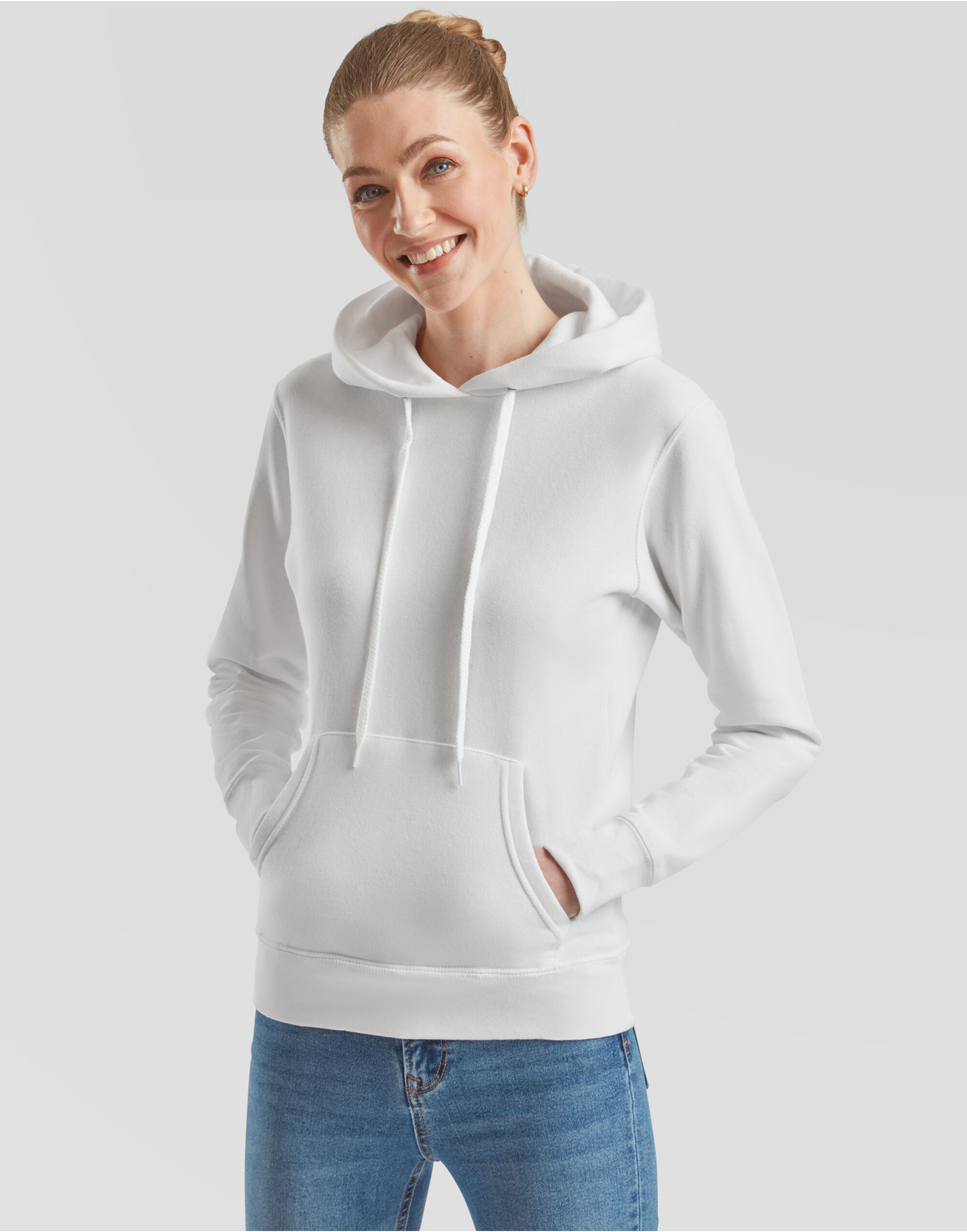 Fruit Of The Loom FOTL Ladies Classic Hooded Sweat 62038 - - Customisable Sweatshirts
