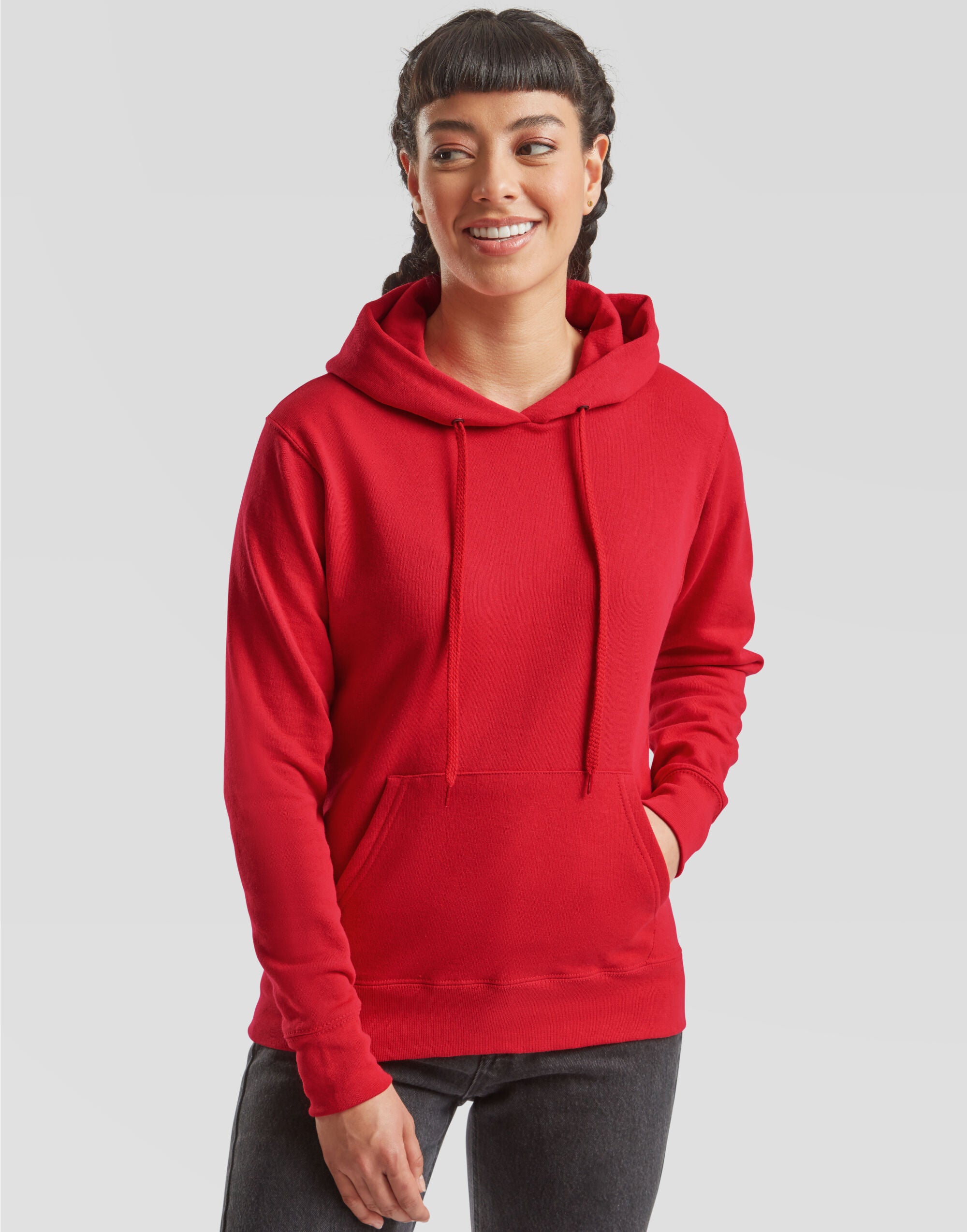 Fruit Of The Loom FOTL Ladies Classic Hooded Sweat 62038 - - Customisable Sweatshirts