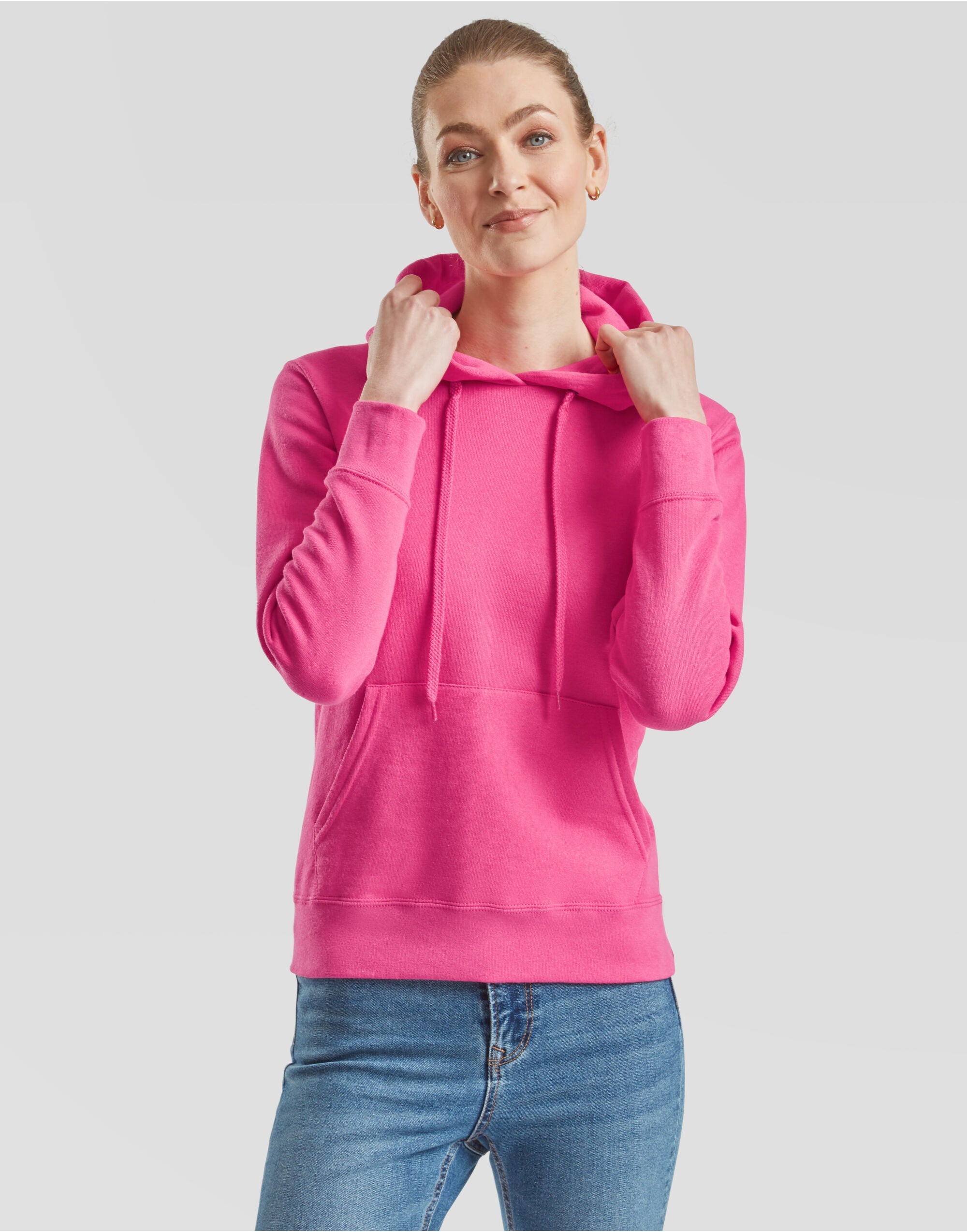 Fruit Of The Loom FOTL Ladies Classic Hooded Sweat 62038 - - Customisable Sweatshirts