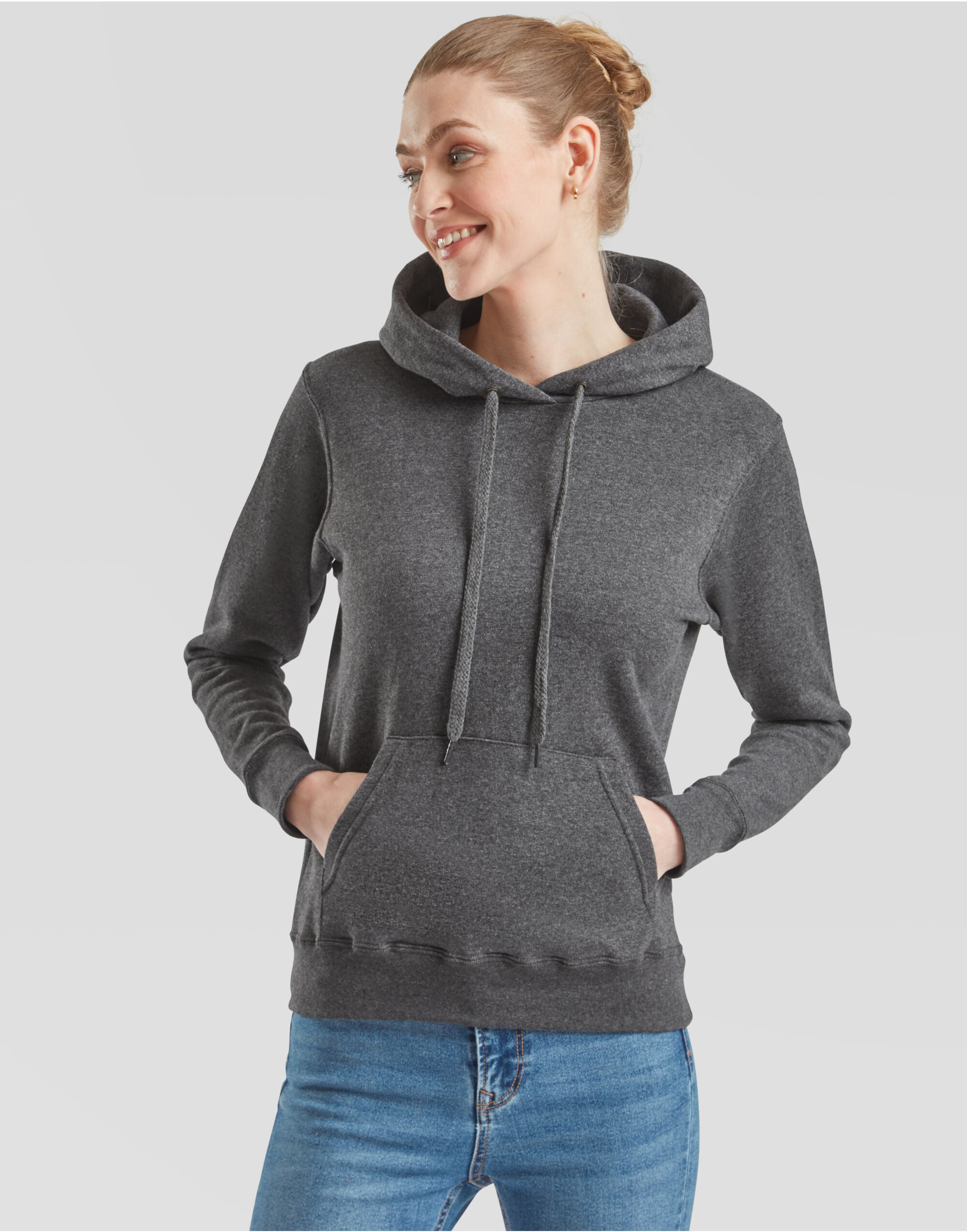 Fruit Of The Loom FOTL Ladies Classic Hooded Sweat 62038 - - Customisable Sweatshirts