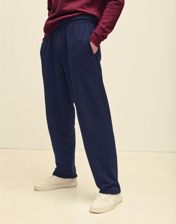 Fruit of the Loom Mens Classic Open Hem Jog Pants 64032 - Heather Grey 2XL - Customisable Joggers