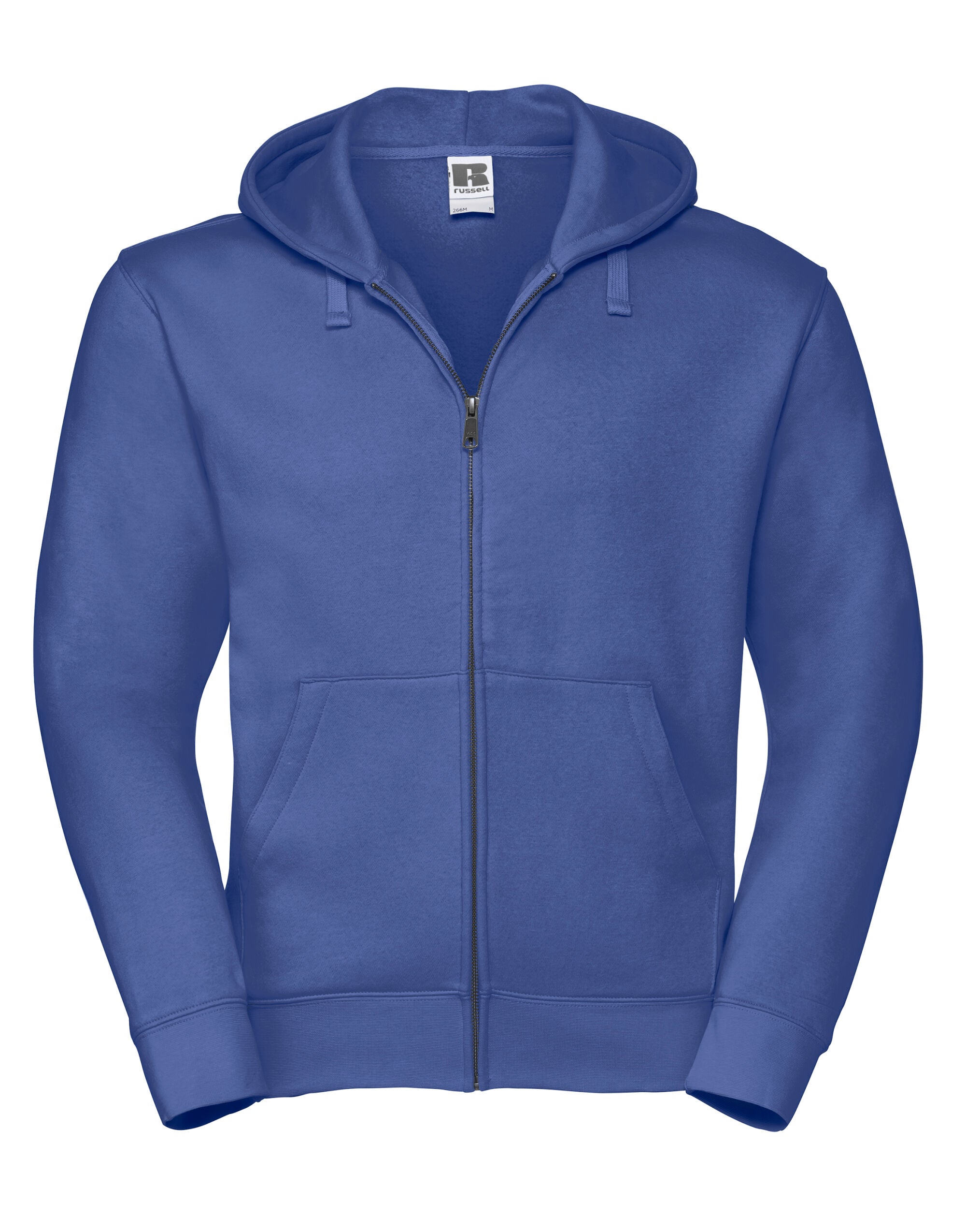 Russell Collection Russell Mens Authentic Zipped Hood Jacket 266M - Bright Royal - Customisable Sweatshirts