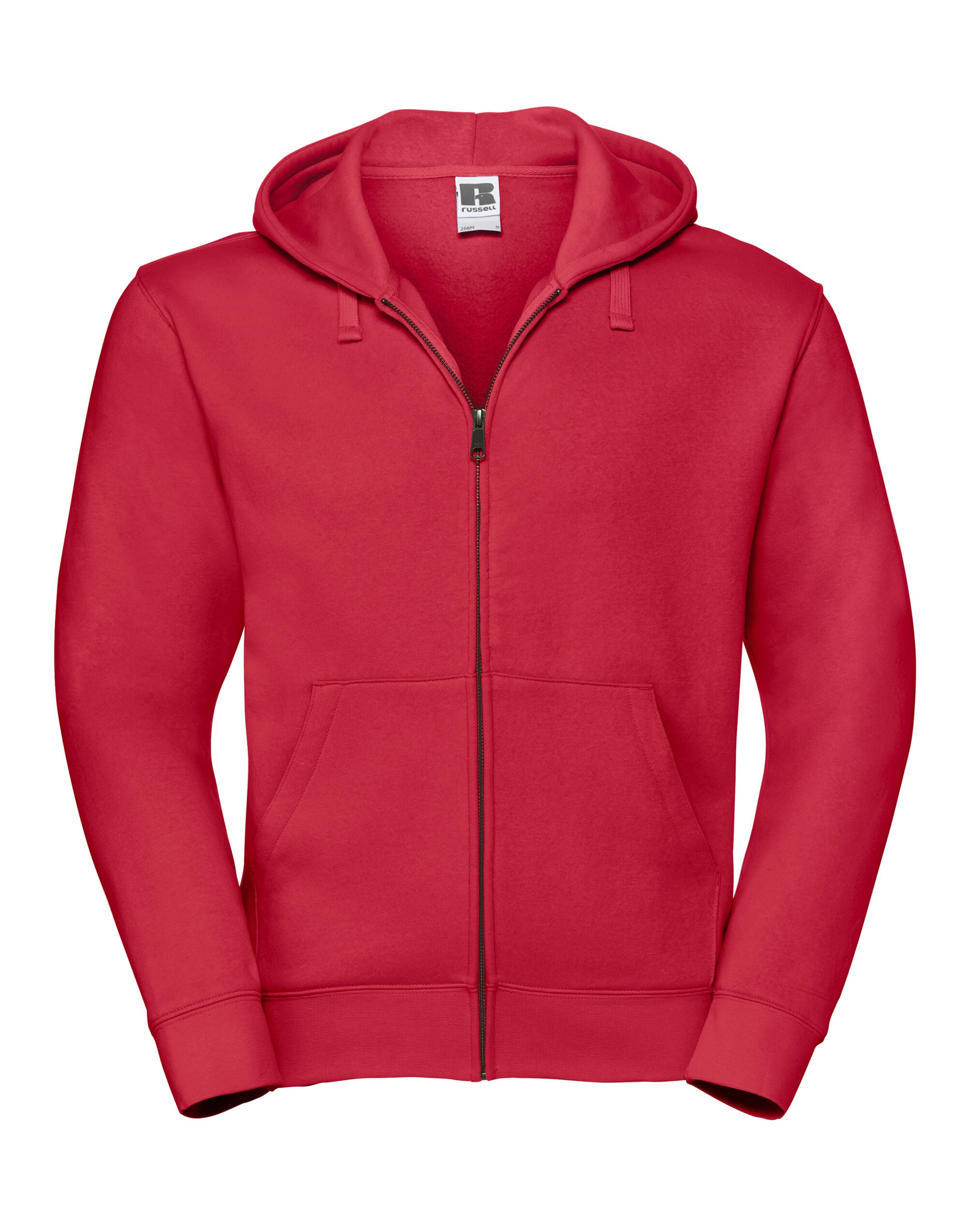 Russell Collection Russell Mens Authentic Zipped Hood Jacket 266M - Classic Red - Customisable Sweatshirts