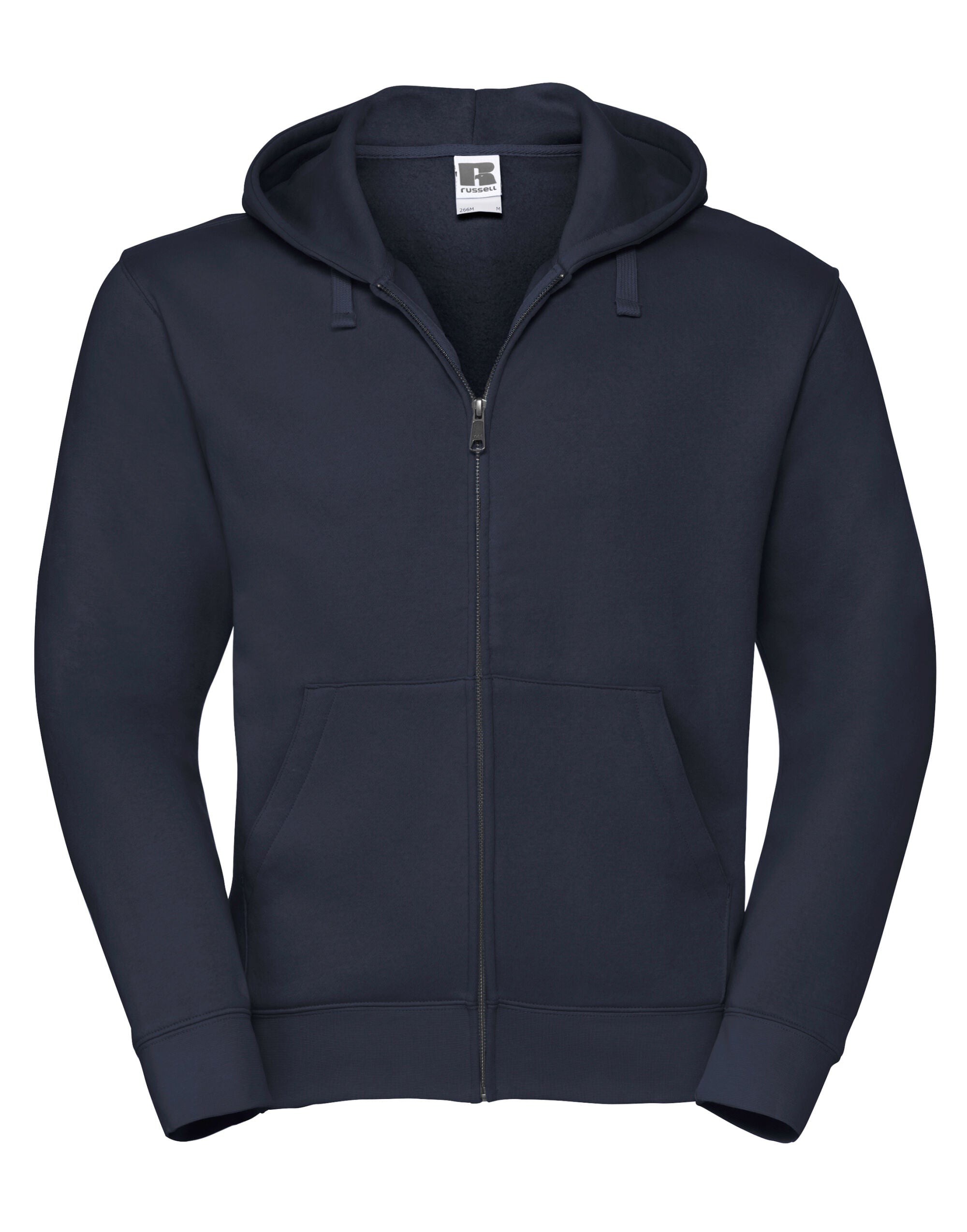 Russell Collection Russell Mens Authentic Zipped Hood Jacket 266M - French Navy - Customisable Sweatshirts