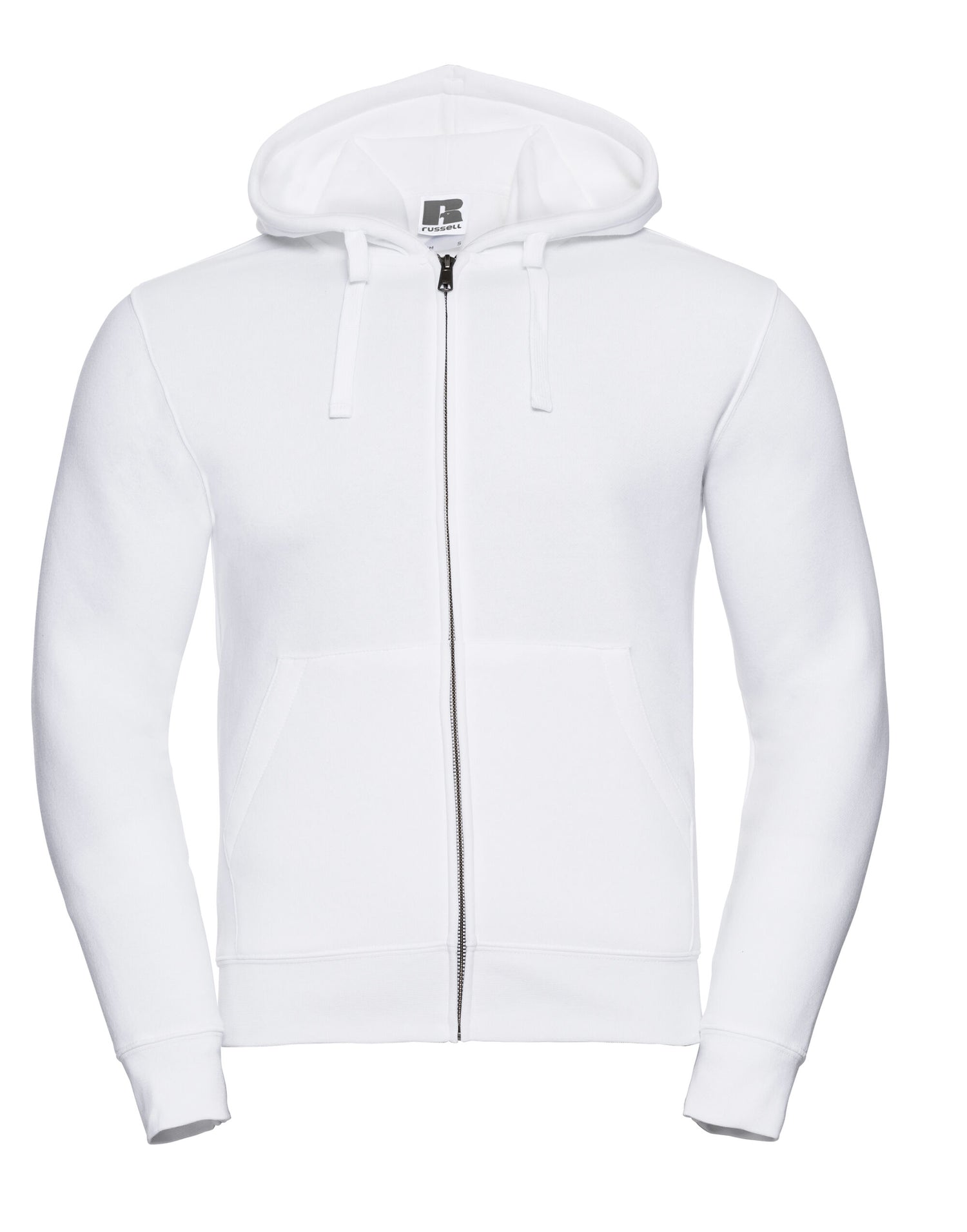Russell Collection Russell Mens Authentic Zipped Hood Jacket 266M - White - Customisable Sweatshirts